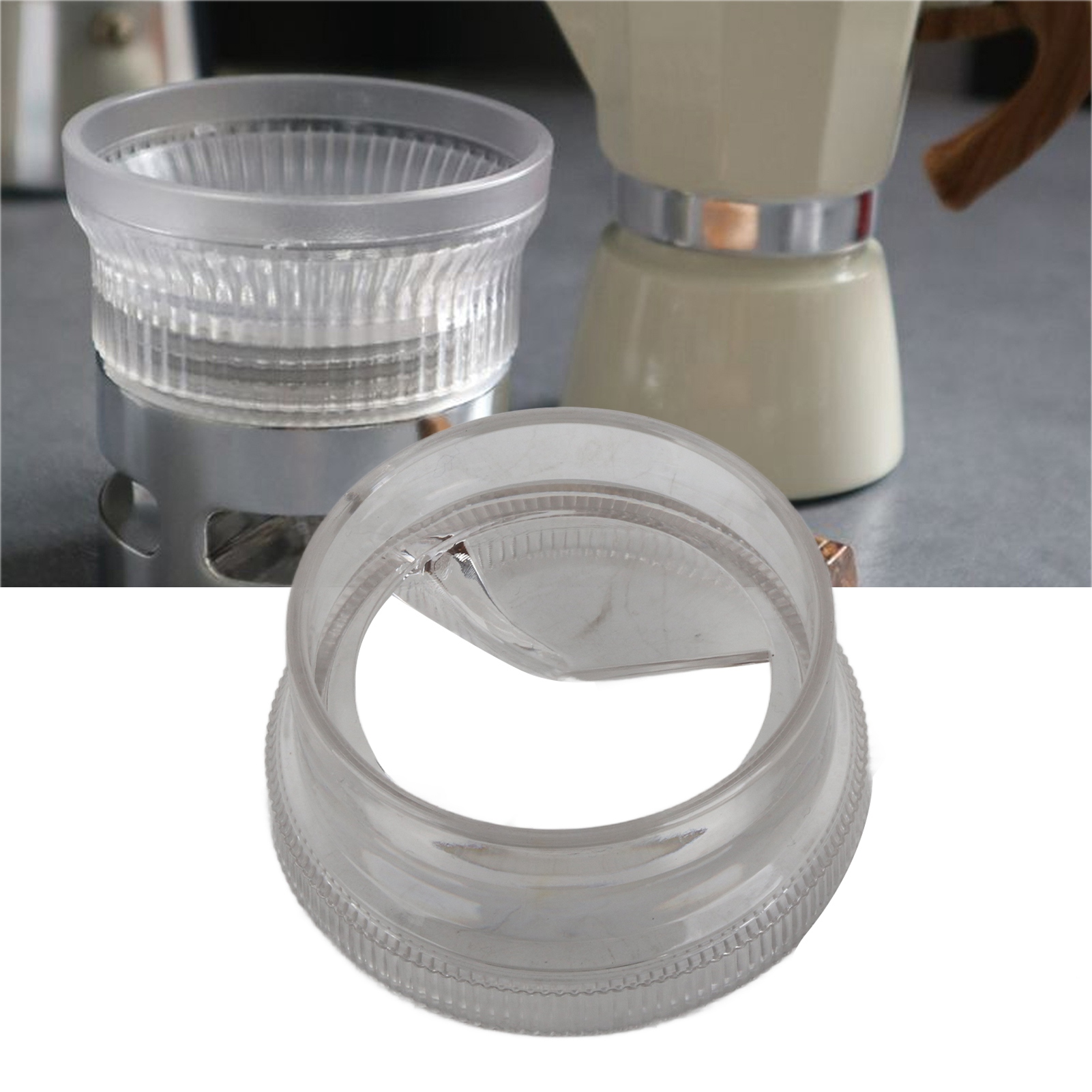 Pulverspender Für Italienische Kaffeemaschinen, Dosierring, Spritzschutz, Drehbar, Schnelle Pulververteilung, Kein Verschütten.