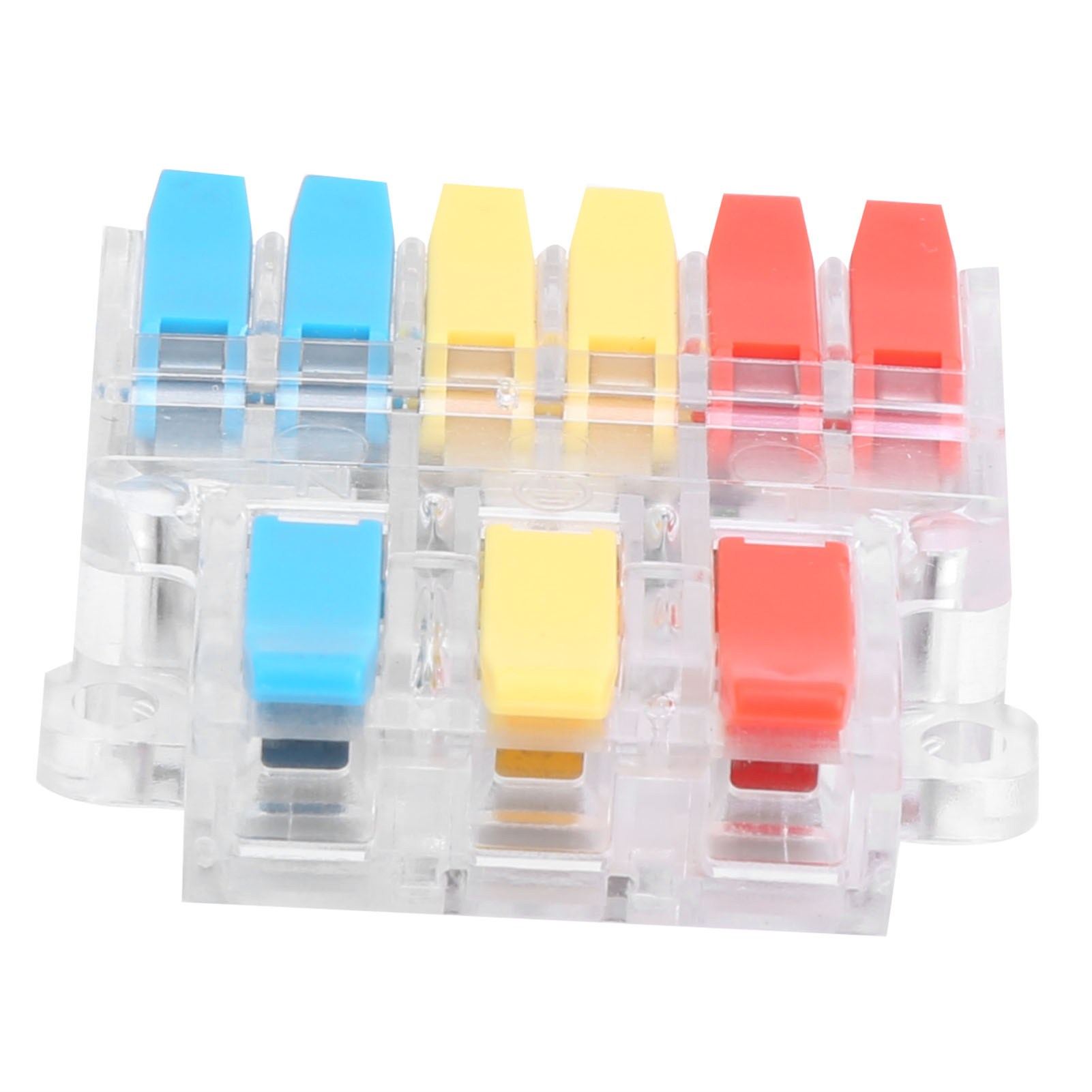 Lt-636 Transparenter Kabelverbinder, 3 Eingänge/6 Ausgänge, Splitter, Schnellverbinder, Querschnitt 0,5–6 Mm²