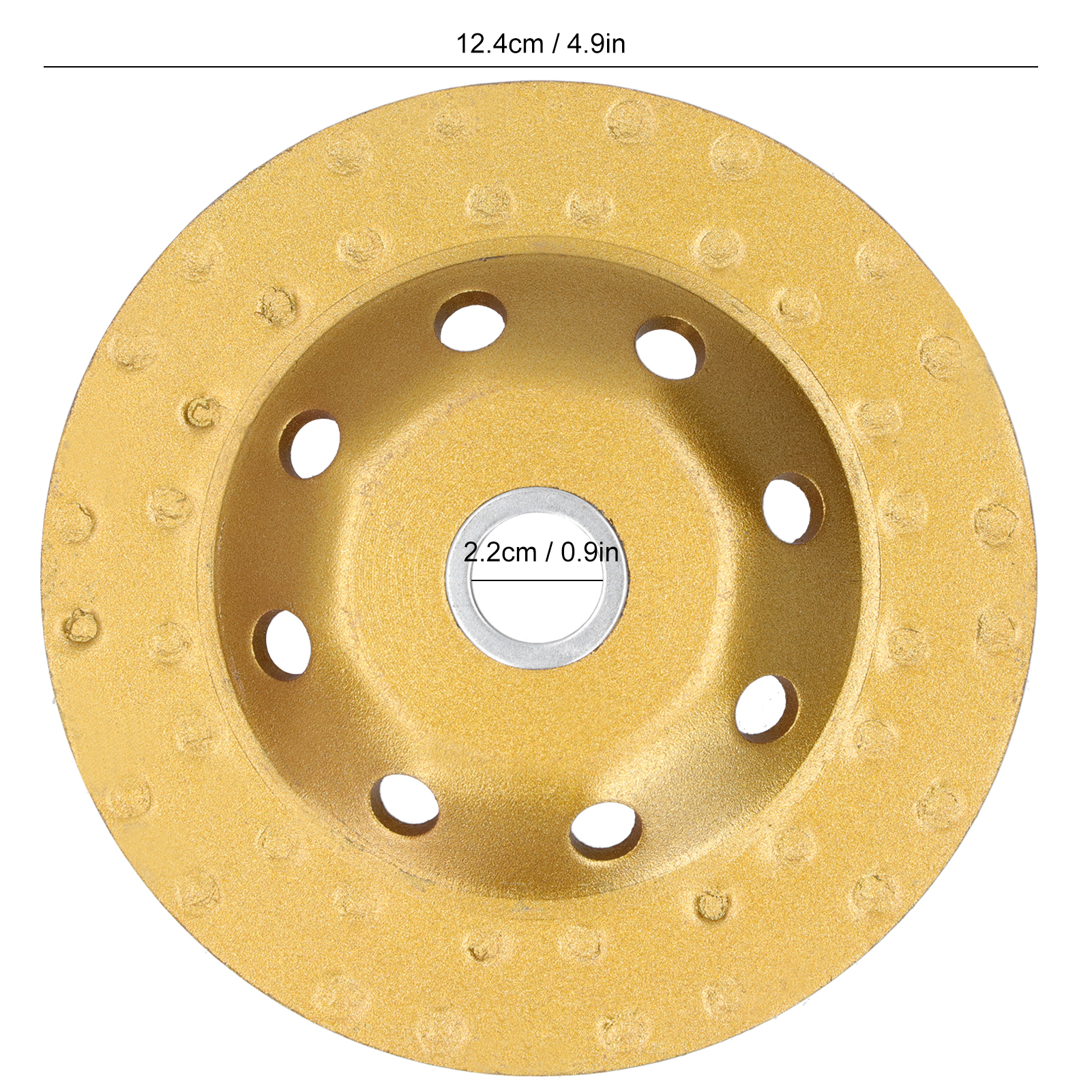 125 Mm Diamantschleifscheibe, Zweireihige Schleifscheibe, Gold