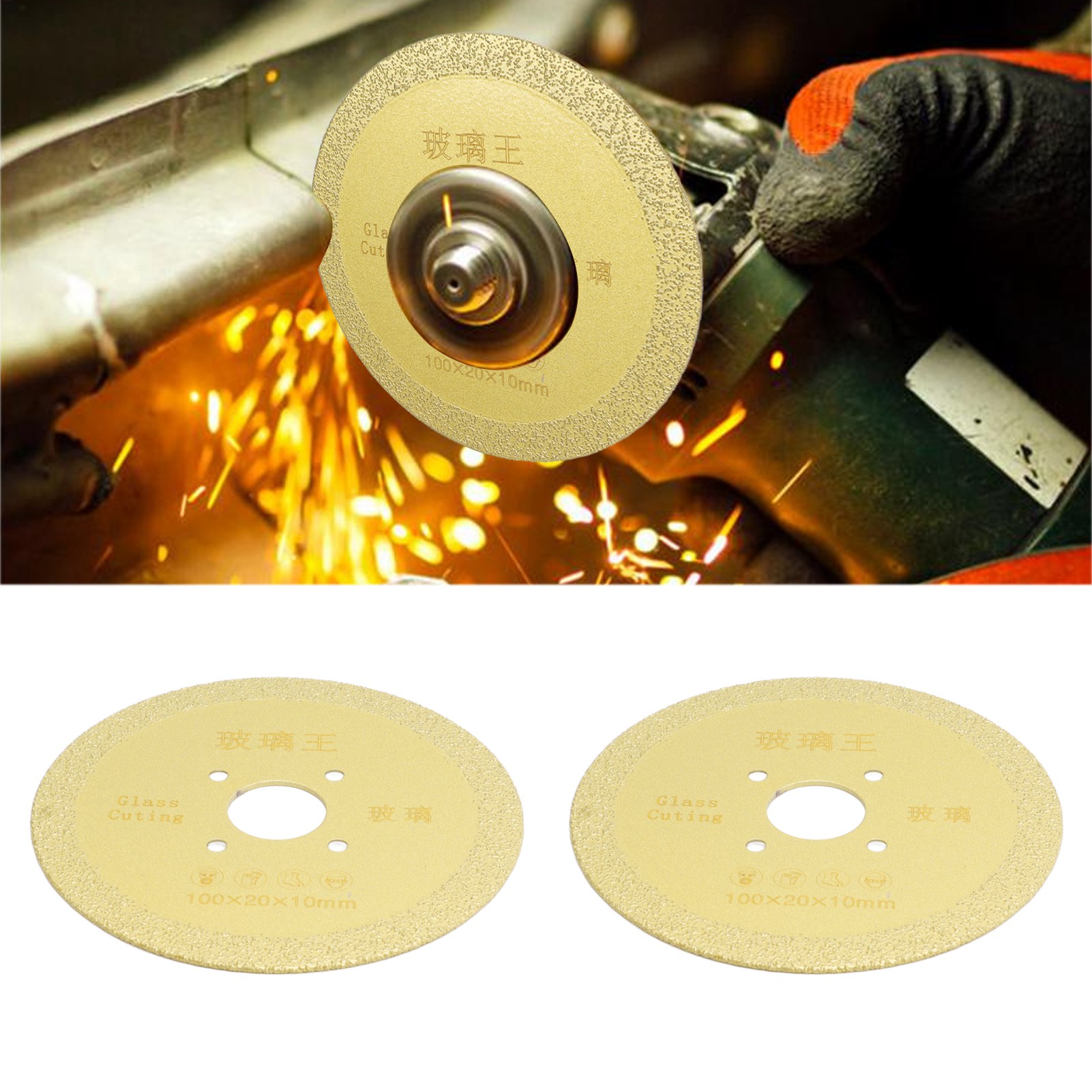 Zwei Sätze 100-mm-diamantscheiben Zu Verkaufen, Geeignet Für Keramik, Stein Und Fliesen Scheiben Für Winkelschleifer Modell A: 100 X 10