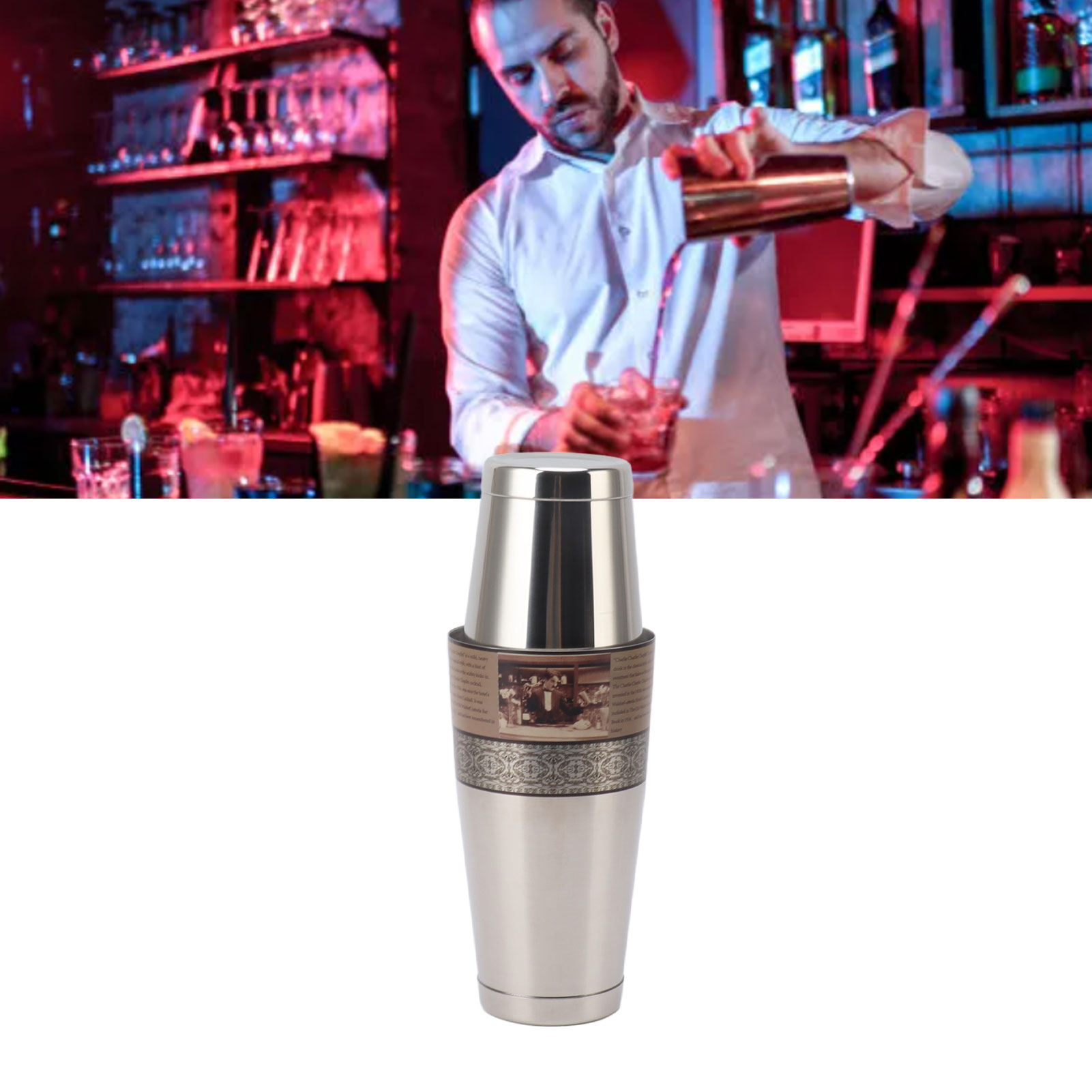 Weingläser Aus Edelstahl 304, Japanischer Stil, Amerikanischer Stil, Bostoner Stil, Cocktailshaker, Barmixer, Stil 3