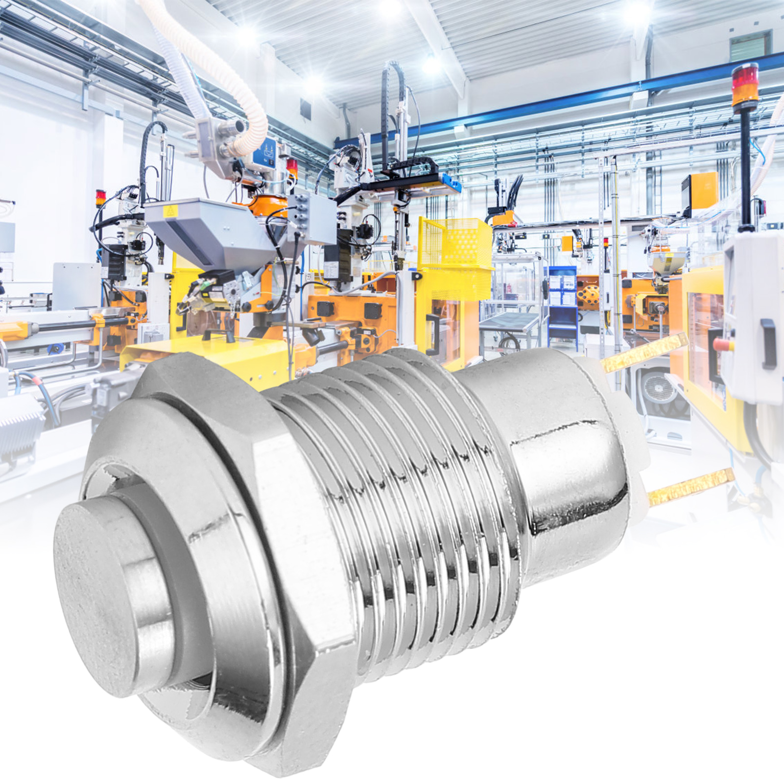 10-mm-miniatur-drucktaster Aus Metall Mit Reset-funktion, Hochstrom, Für Beleuchtung, Wasserdicht, Startknopf, 3 V