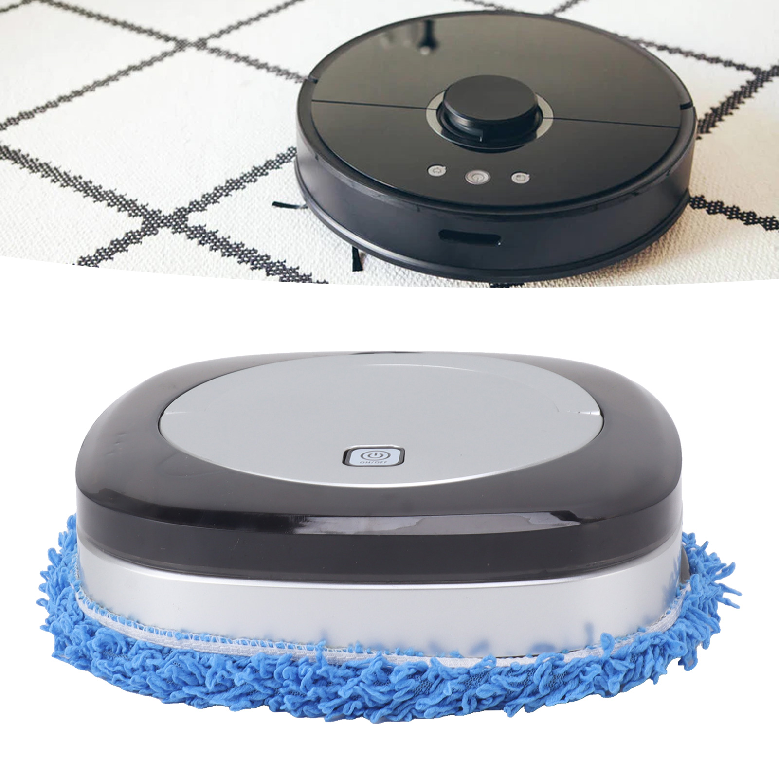 Intelligenter Haushaltsreinigungsroboter Mit Wassertank, Automatischer Bodenreinigungsroboter, Silber.