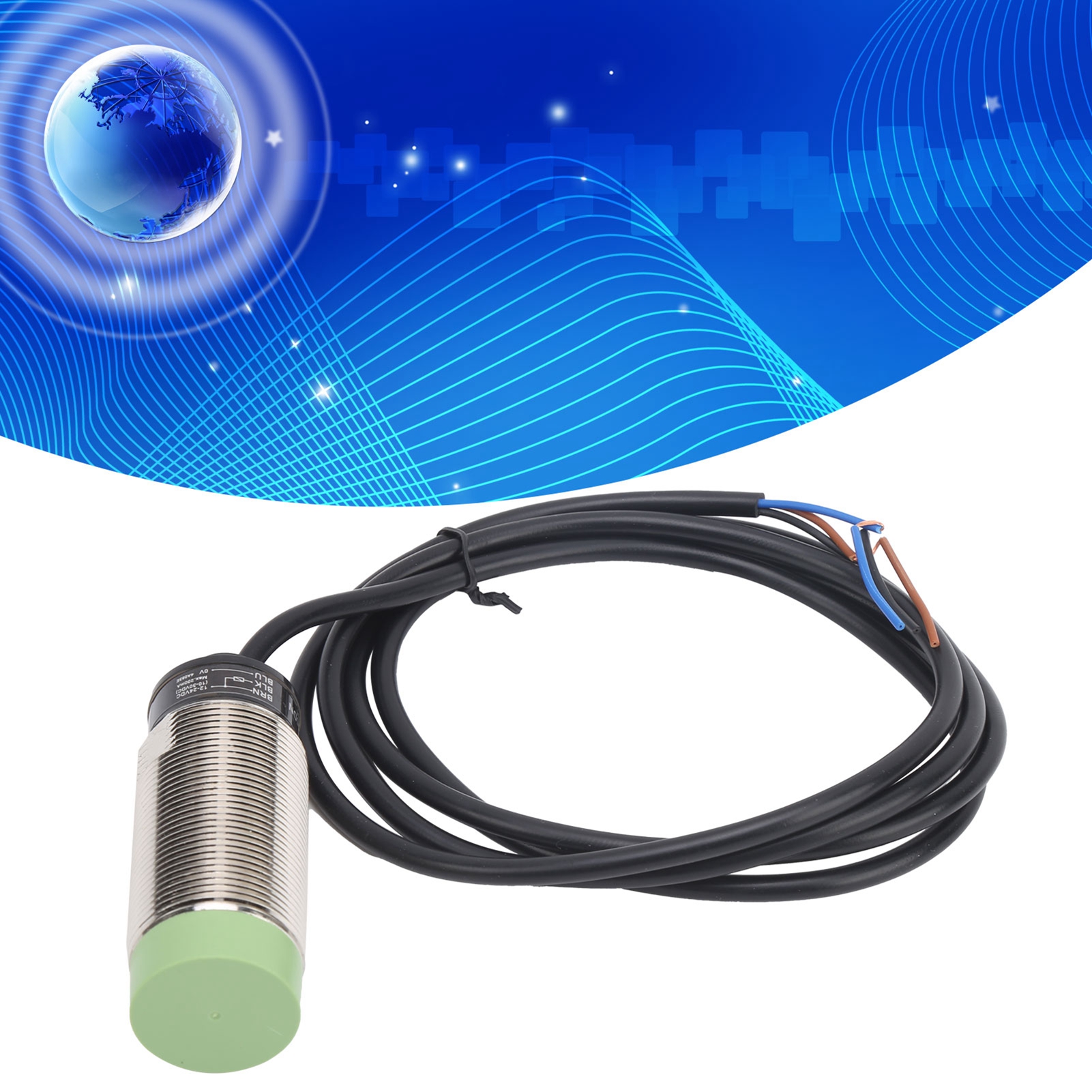 Berm® Prl30-15dn Zylindrischer Näherungssensor 12–24 V Dc 3-adrig