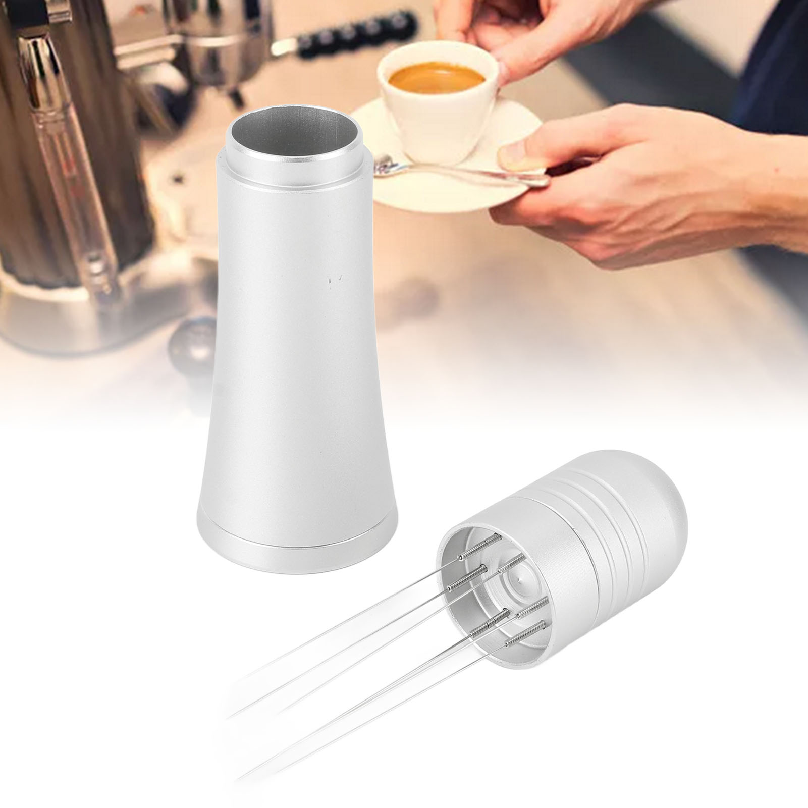 Rundkopf-kaffeepulver-/pulverdosiernadel, Zubehör Für Kaffeemaschinen, Dosierer, Pulverdosierer Mit Nadelform, Silberfarben