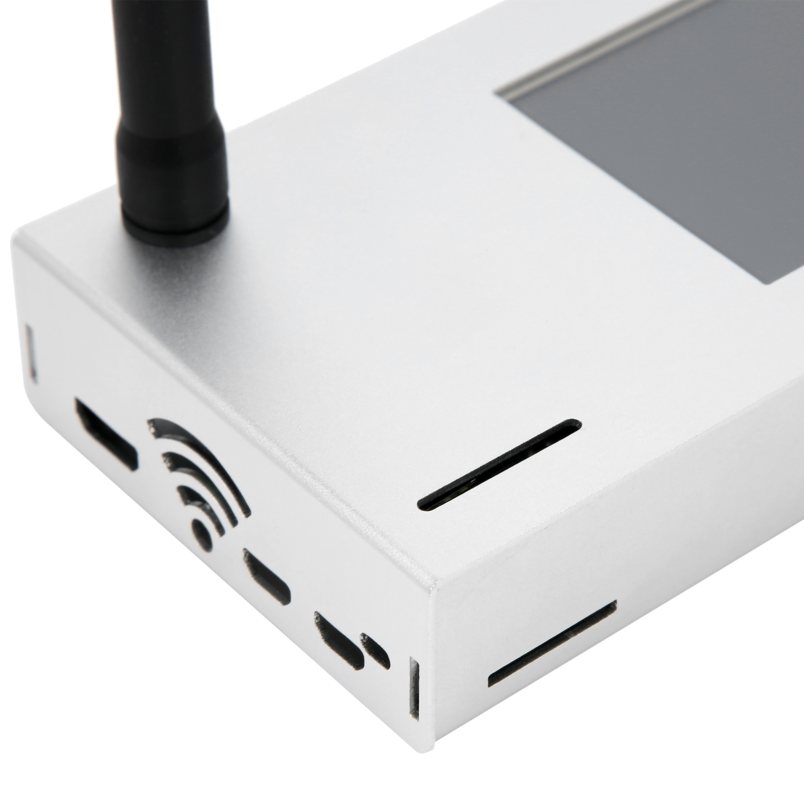 Einzel-repeater V1.7 + 3,2-zoll-display Mit Silbernem Metallgehäuse