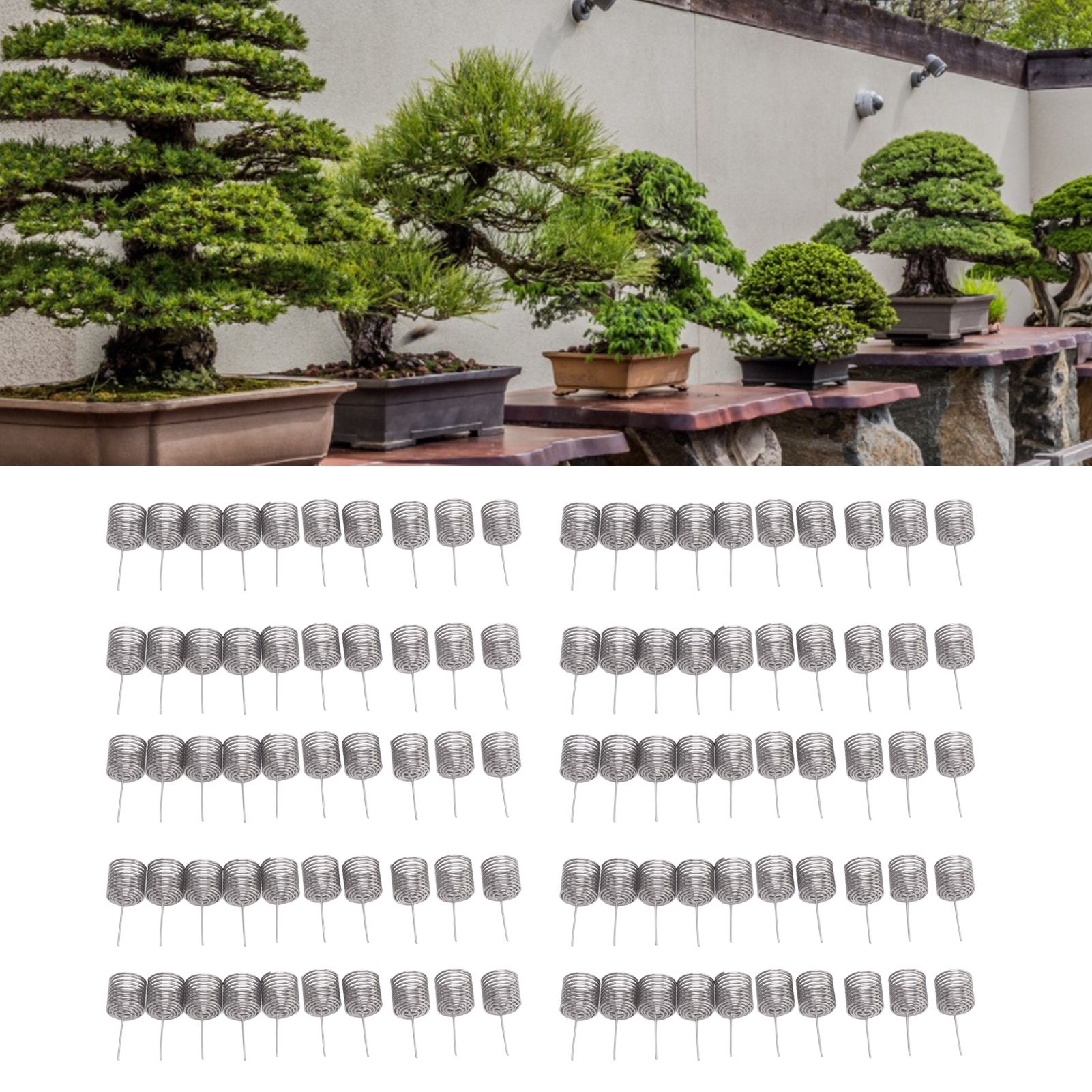 Bonsai-düngeschale (100 Stück), Düngekorb Aus Edelstahl Mit Säule, Nährstoffbox, Kleine Größe