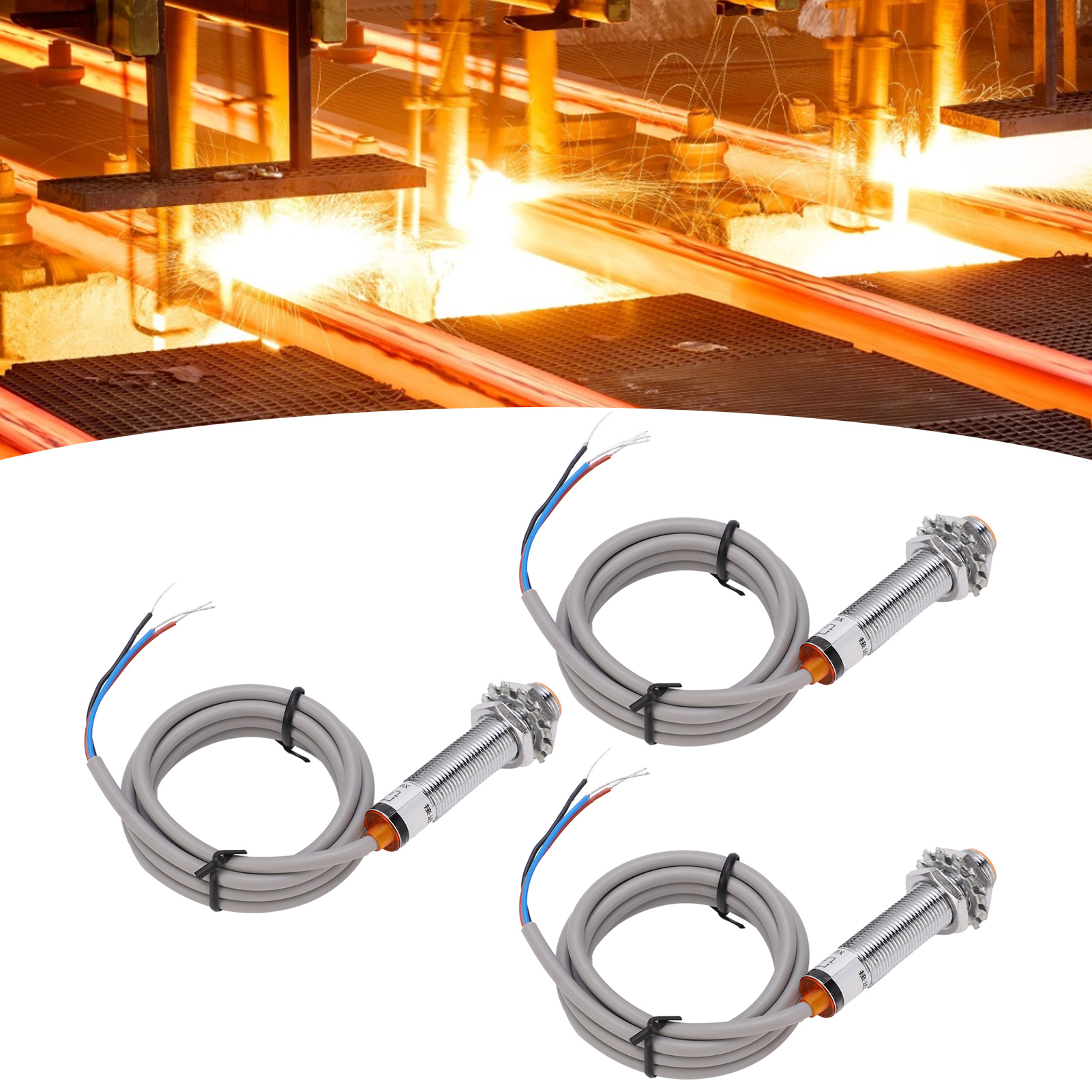 Jyio M12 Lj12a3-2-z/bx Näherungssensor, Metallsensor, Endschalter, Öffner-3-draht-npn-transistor