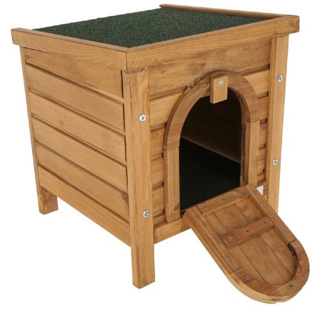 Kerbl - Kleintierhaus Outdoor (l x b x h 36 x 36 x 40 cm, lasiertes Holz) 82740
