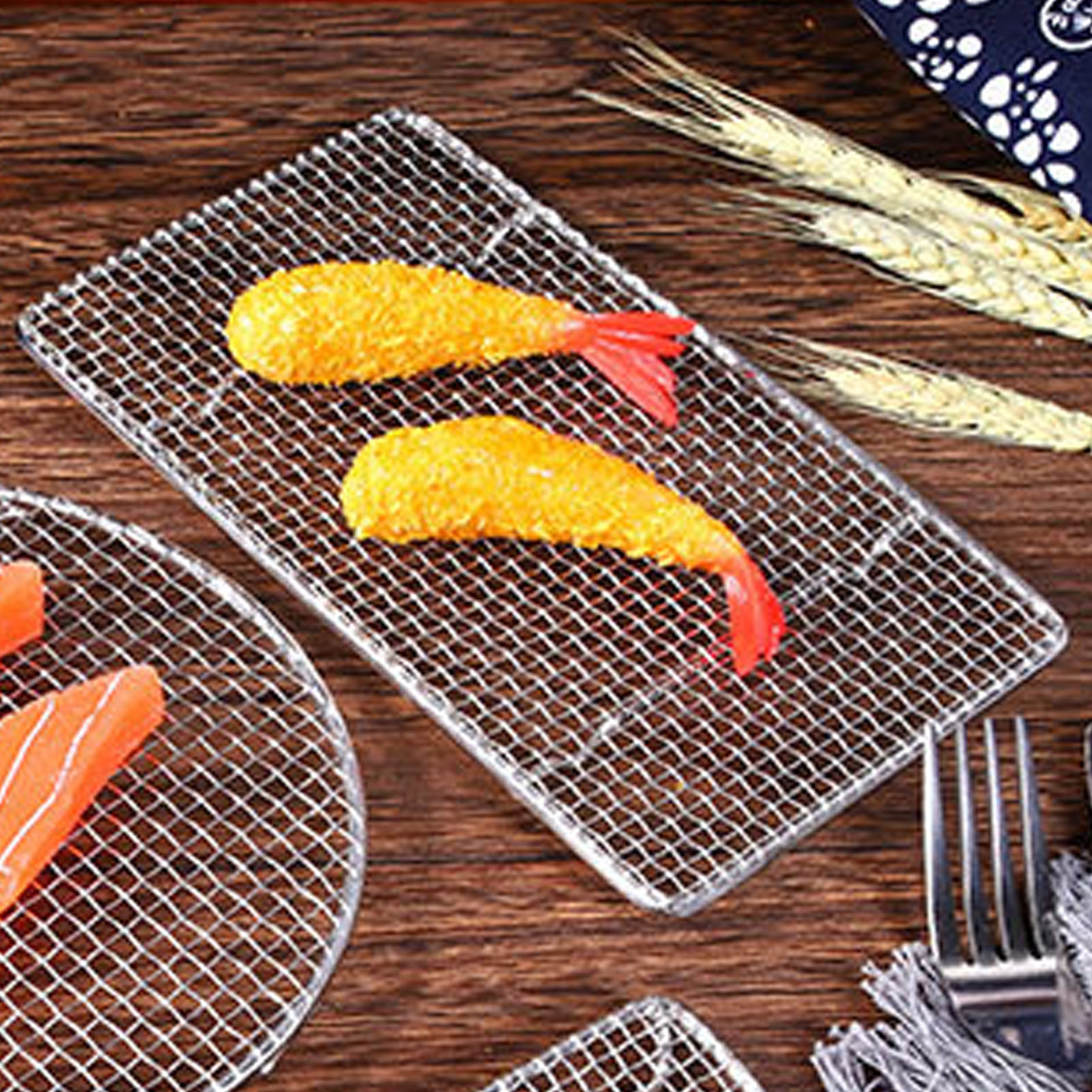 Rechteckiger Kühlrost, 19,2 Cm, Zum Grillen, Braten, Für Tempura Und Andere Frittierte Speisen.