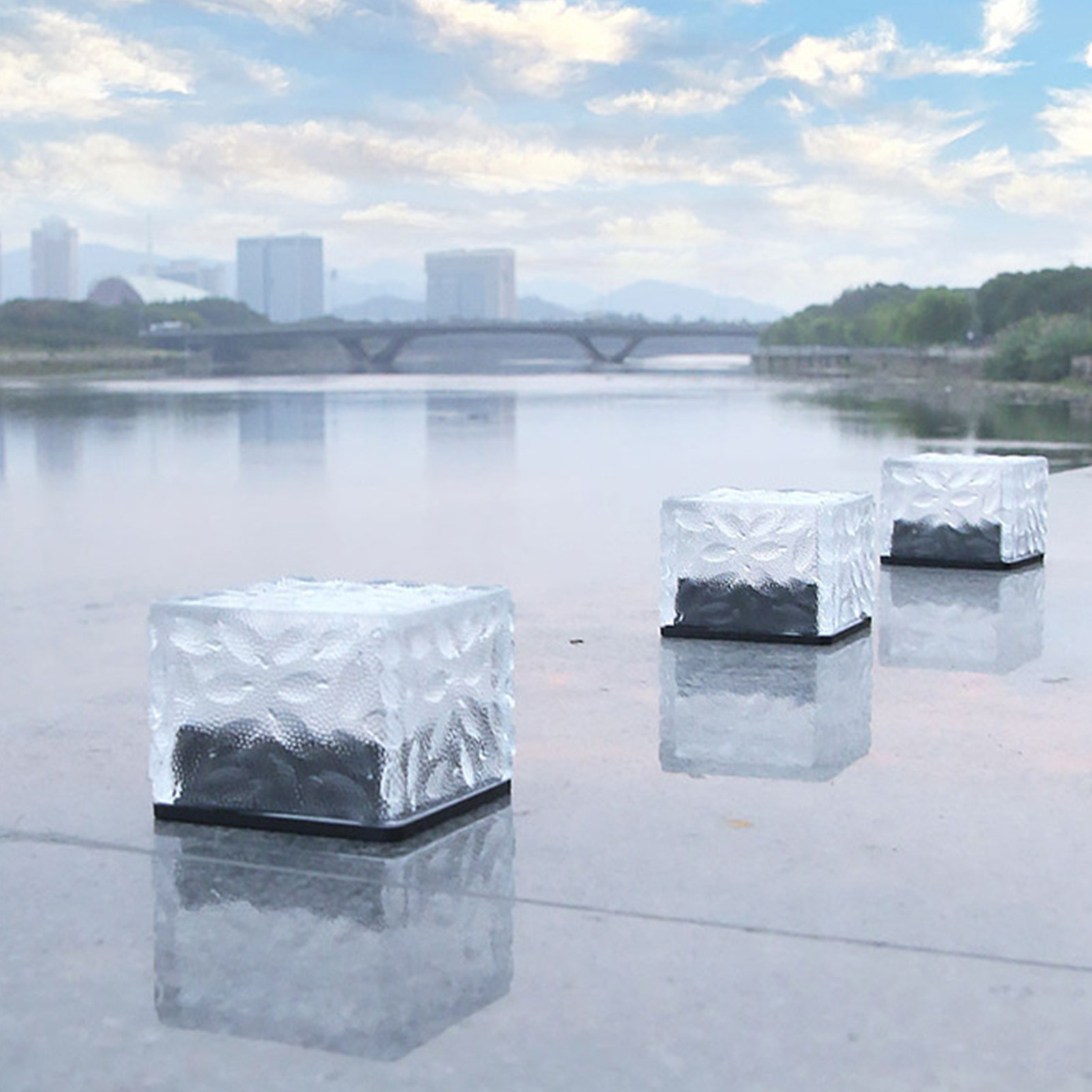 Einbaubare Led-solar-bodenfliese Für Den Außenbereich, Rasenbeleuchtung, Gartenbeleuchtung, Einbauleuchten Aus Kunststoff, Hofbeleuchtung, Wasserdichte Beleuchtung.