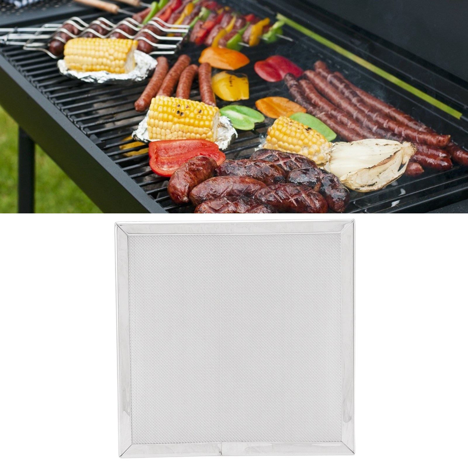 Quadratischer Edelstahl-grill Mit Rand, Geeignet Für Picknicks Im Freien, Kleine Öfen, Spiritusbrenner, Hitzebeständiger, Feinmaschiger Grill Für Offene Flamme, 15 X 15 Cm.