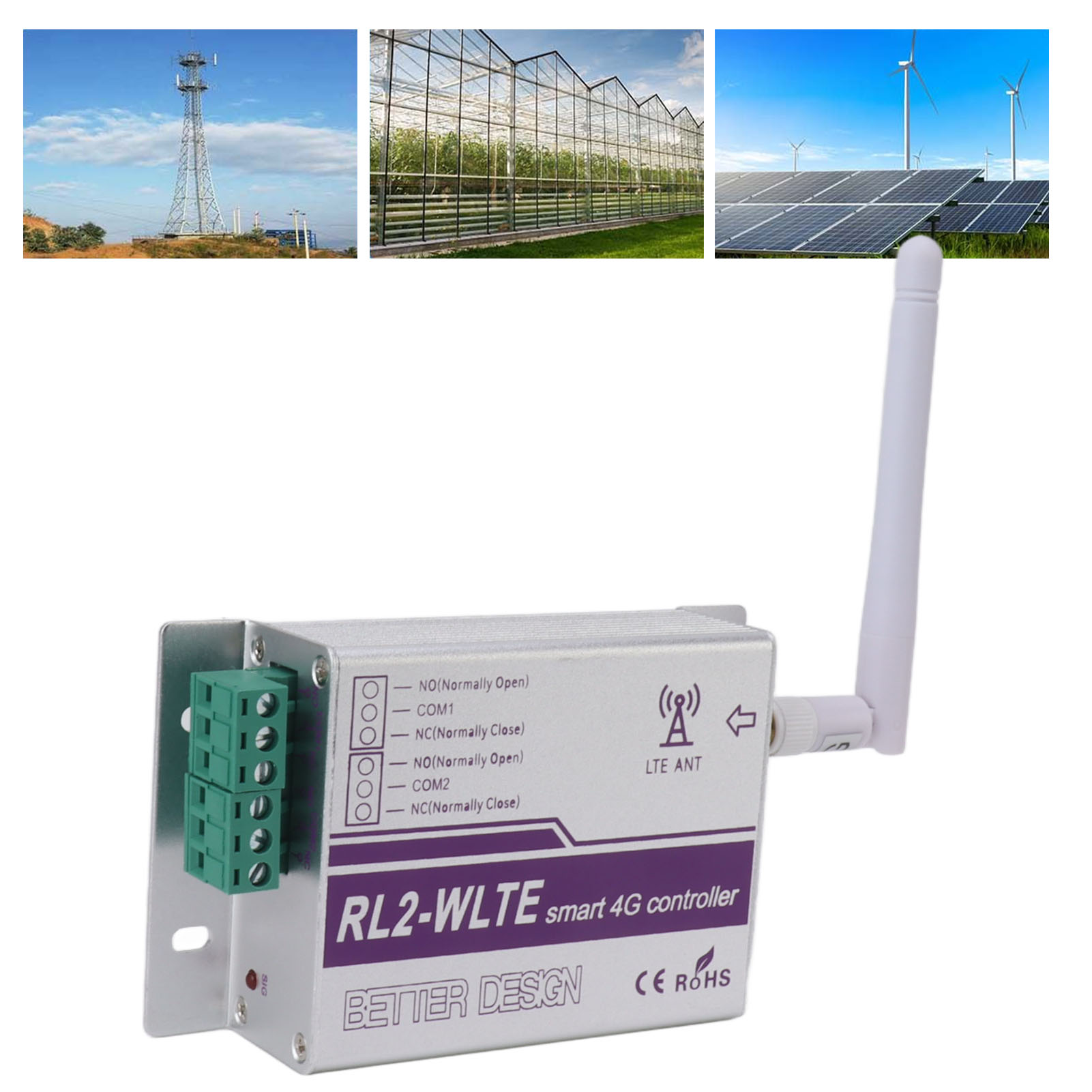 Rl2-wlte-eu 2-kanal 4g-relais-schalter Mit Fernsteuerung Per App Für Beleuchtung, Vorhänge, Garagentore Und Wasserversorgung (europäischer Standard 100-240v)