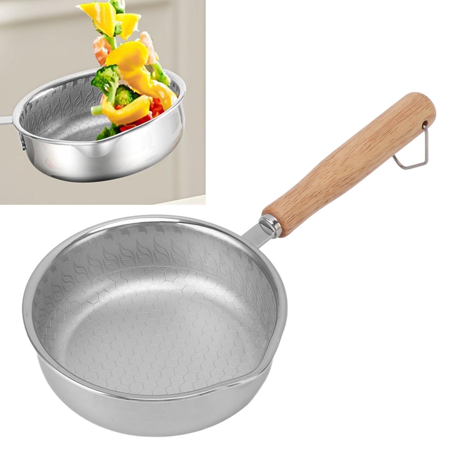 Edelstahl-bratpfanne, Antihaftbeschichtete Pfanne Zum Braten Von Eiern Und Steaks, Wabenförmige Pfanne Für Den Hausgebrauch.