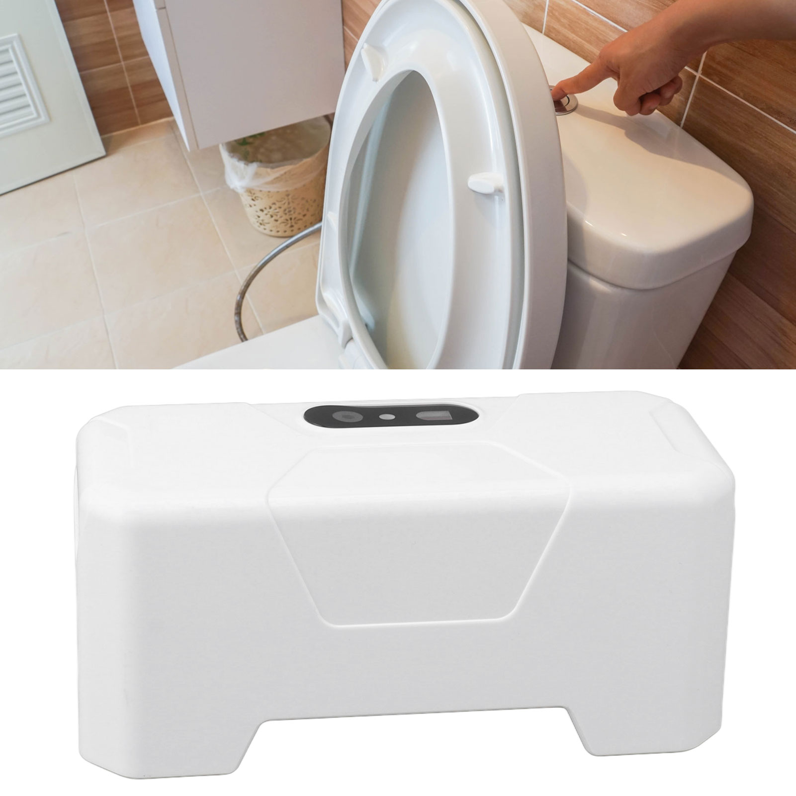 Intelligente Sensorspülung, Elektrische Toilette Mit Druckknopf, Vollautomatische Infrarotsensorspülung.