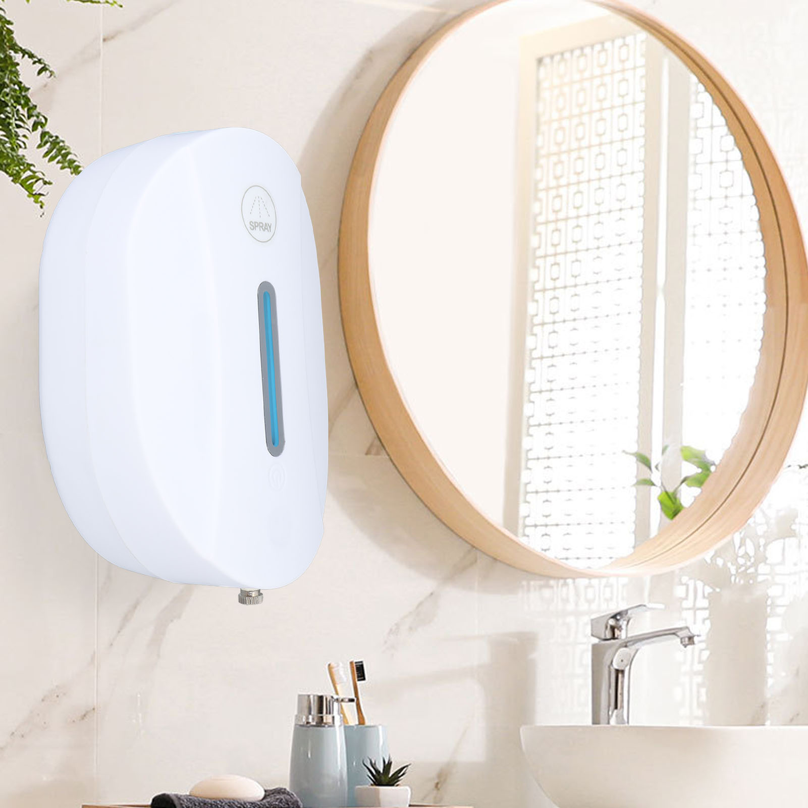 Wandmontierter Seifenspender Mit Sensor, Sensorgesteuerter Handdesinfektionsmittelspender Für Den Heimgebrauch, Automatischer Seifenspender, Schaum-handdesinfektionsmittelspender, Desinfektionsspray-m