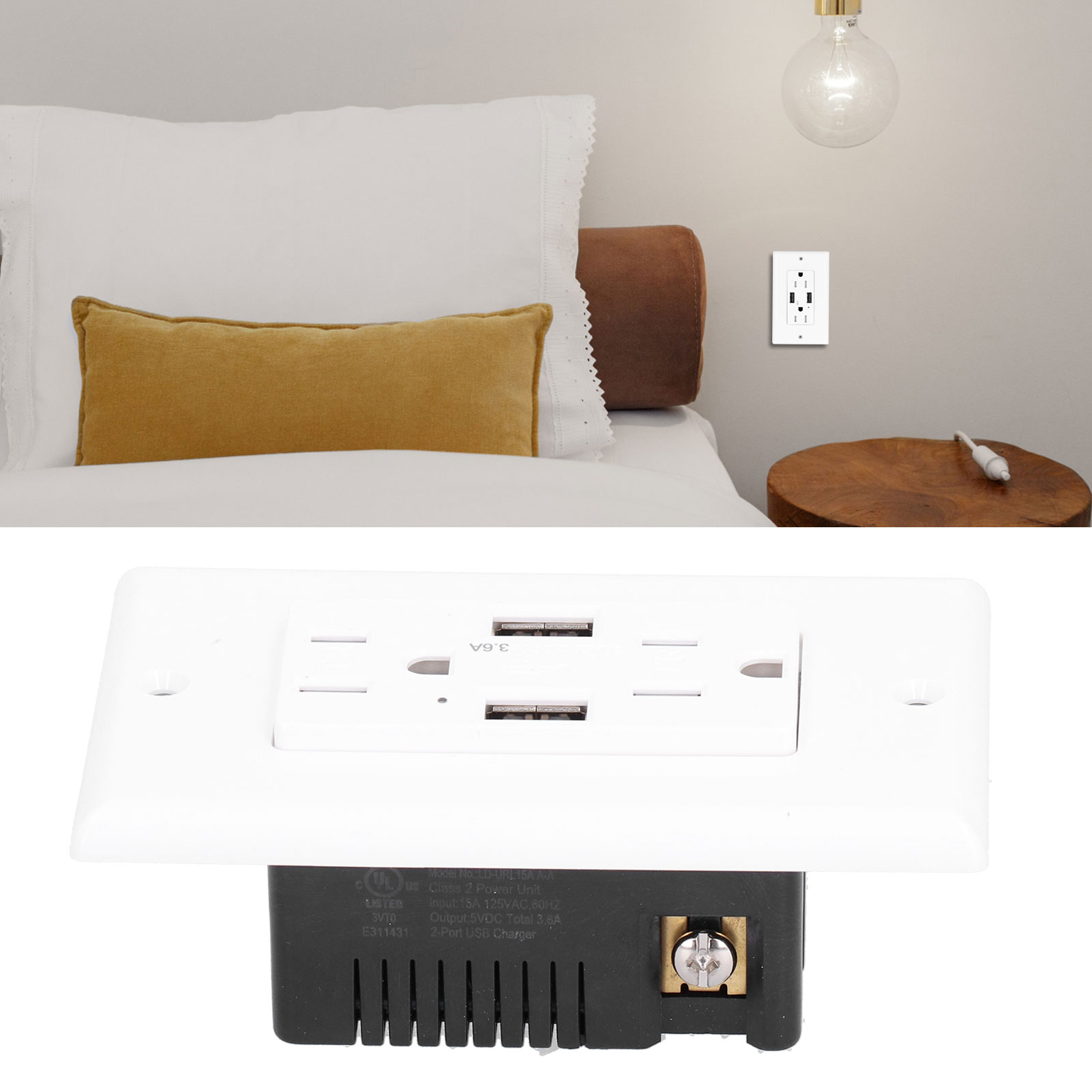 Ac125v Usb-buchse Ld-url15a A+a 3,6a