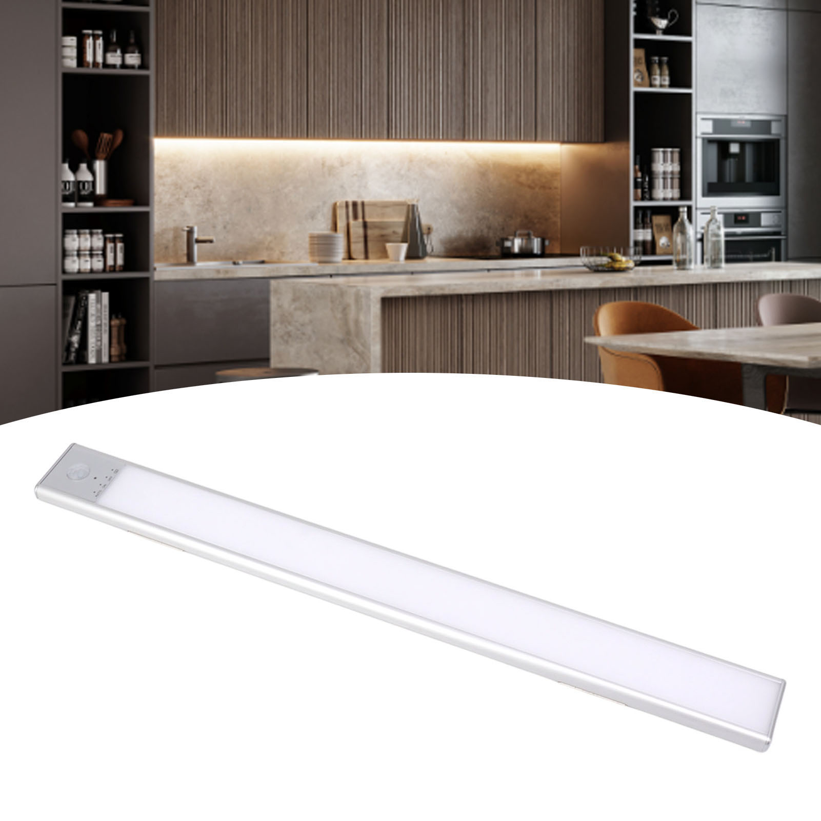 Led-schrankleuchte Mit Bewegungsmelder, Kabellose Theken-/schrankbeleuchtung, Wiederaufladbares Küchennachtlicht Per Usb, Led-kleiderschrankleuchte, Schrank-/küchenschrankleuchte, 40 Cm.