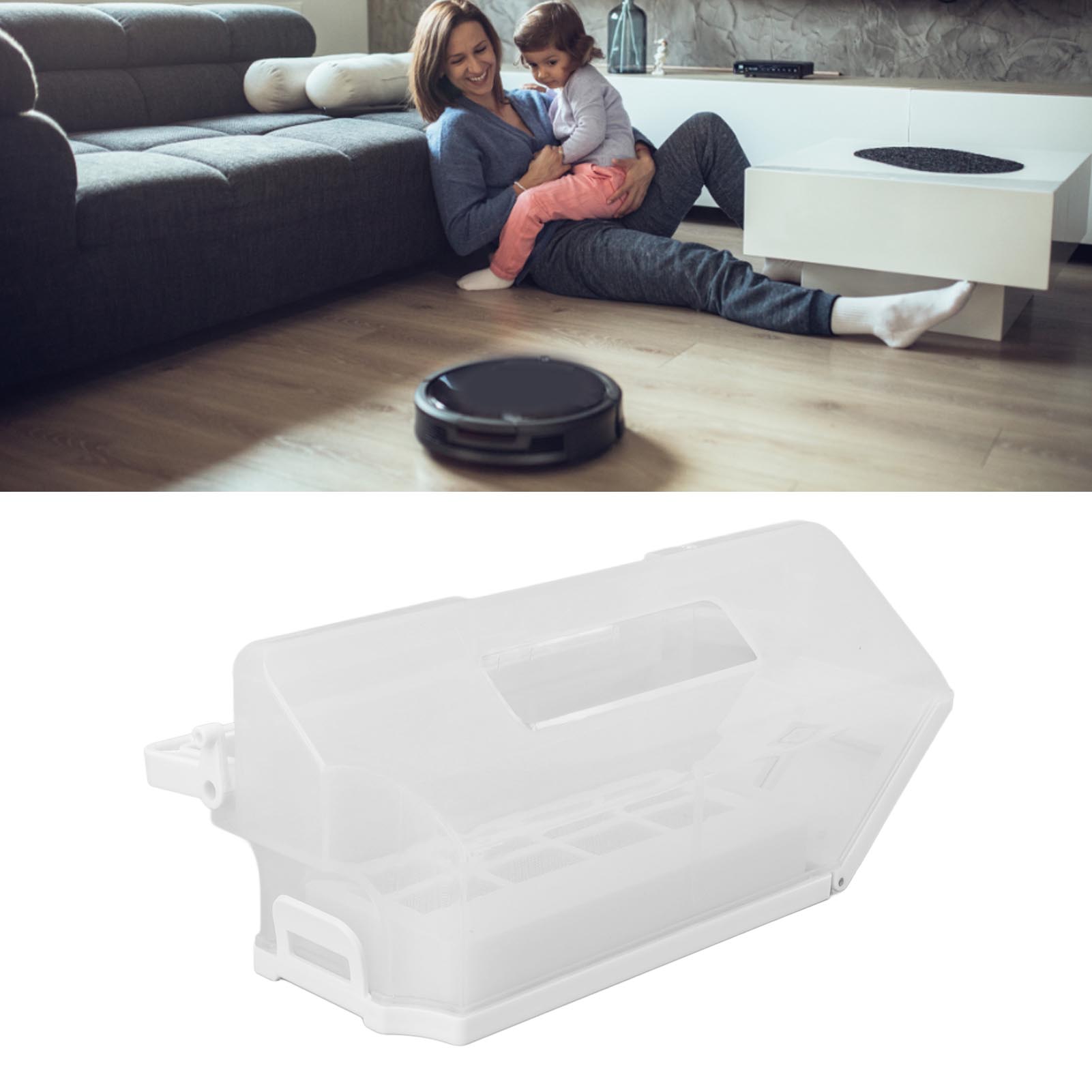 Kompatibel Mit Dem Ecovacs Deebot X1 Omni/tubrot10 Staubbehälter/abfallbox/staubauffangbehälter (weiß)