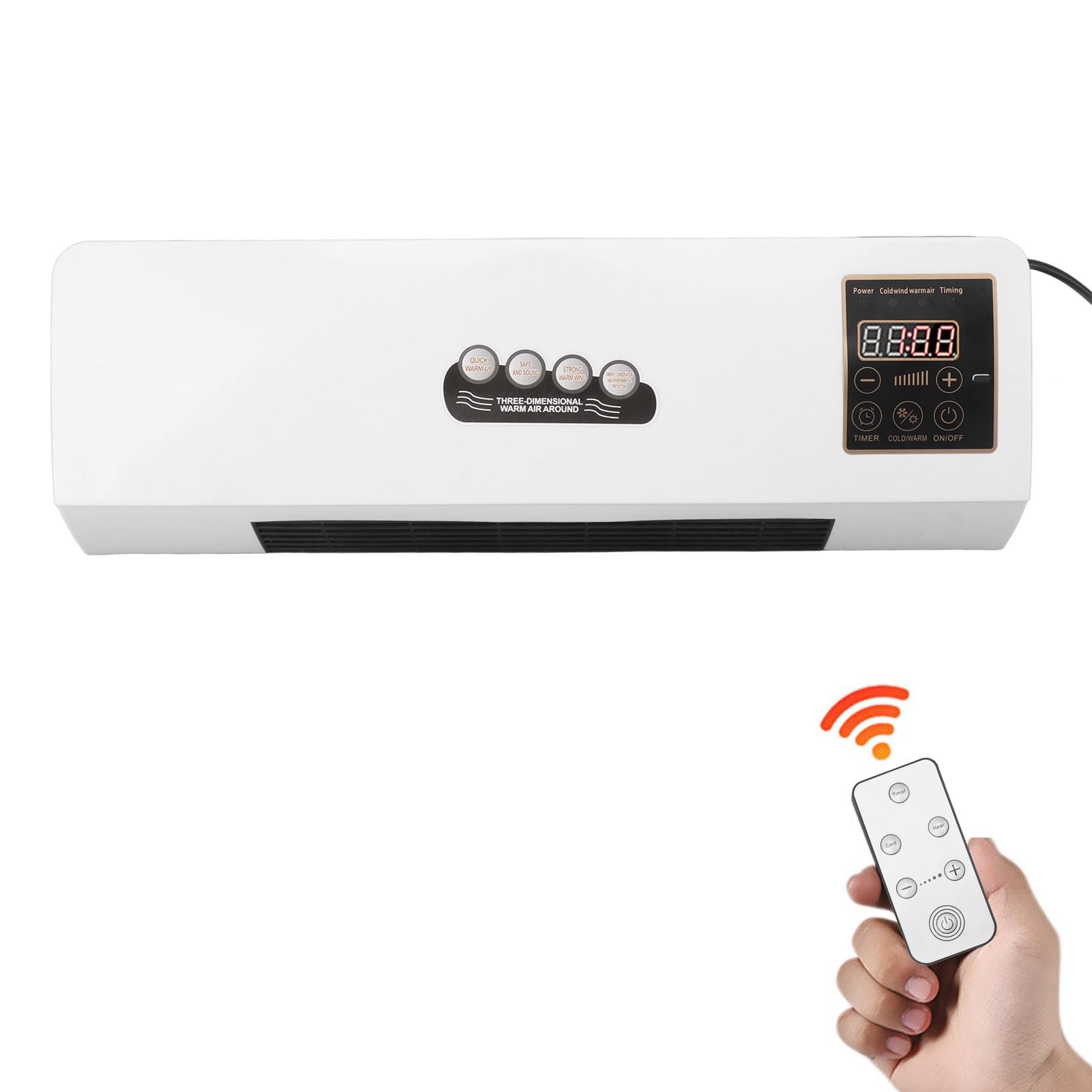 Tragbare Mini-klimaanlage/heizung, Badezimmerheizung, Wandmontierter Elektrischer Heizkörper Für Zuhause Und Schlafzimmer.