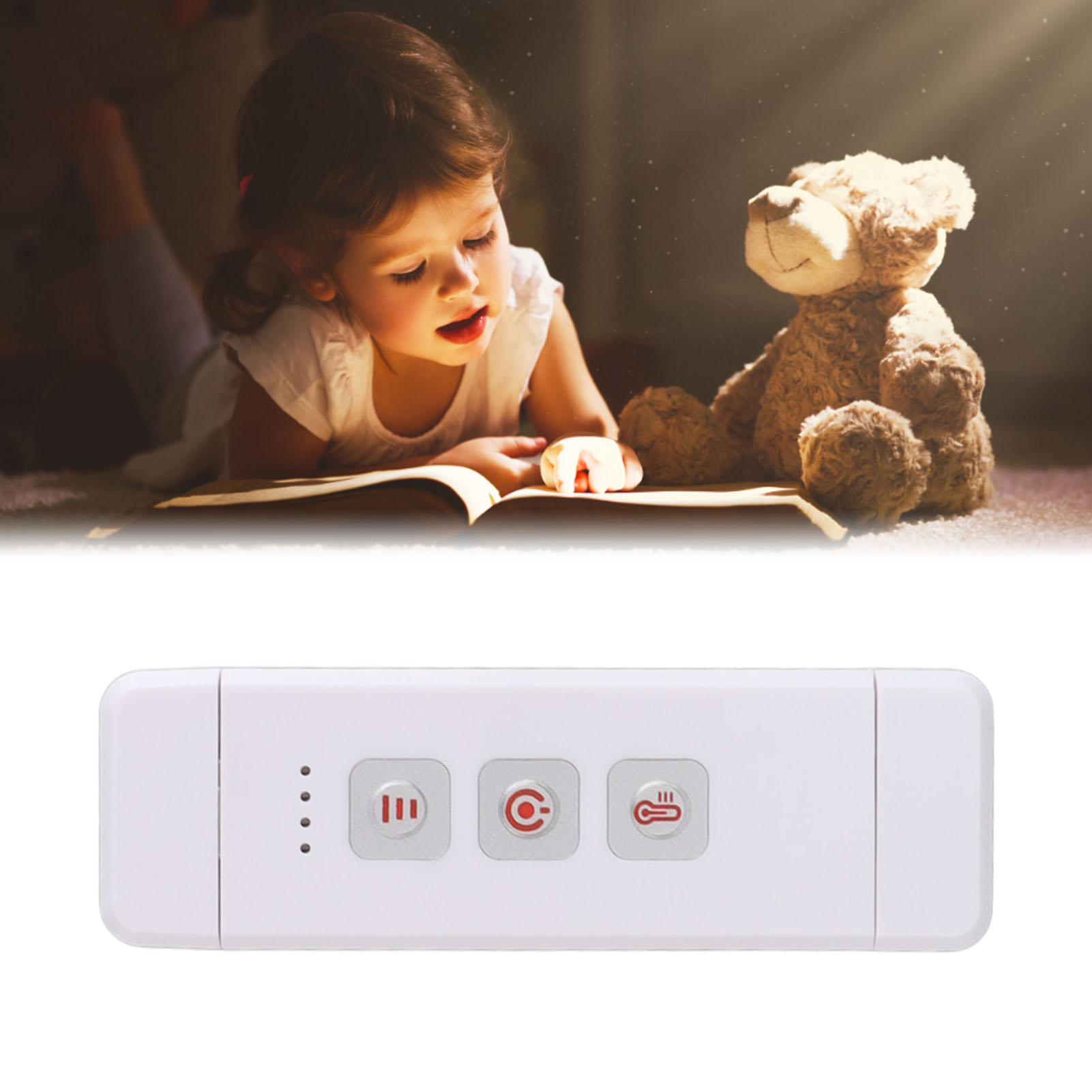 Ansteckbare Usb-leselampe, Drei-schalter-kartenlampe, Notenlampe, Leselampe, Mini-usb-computerlampe, Weiß.
