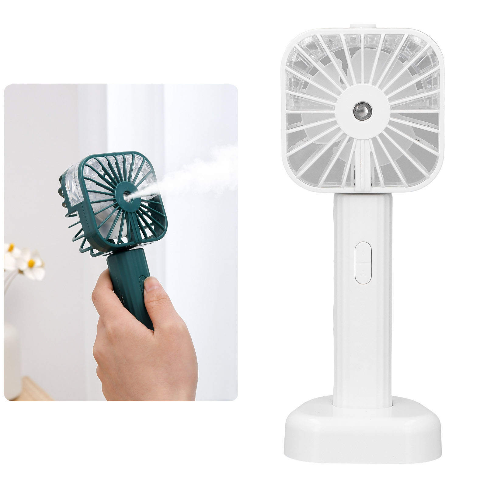 Tragbarer Sprühventilator, Weiß