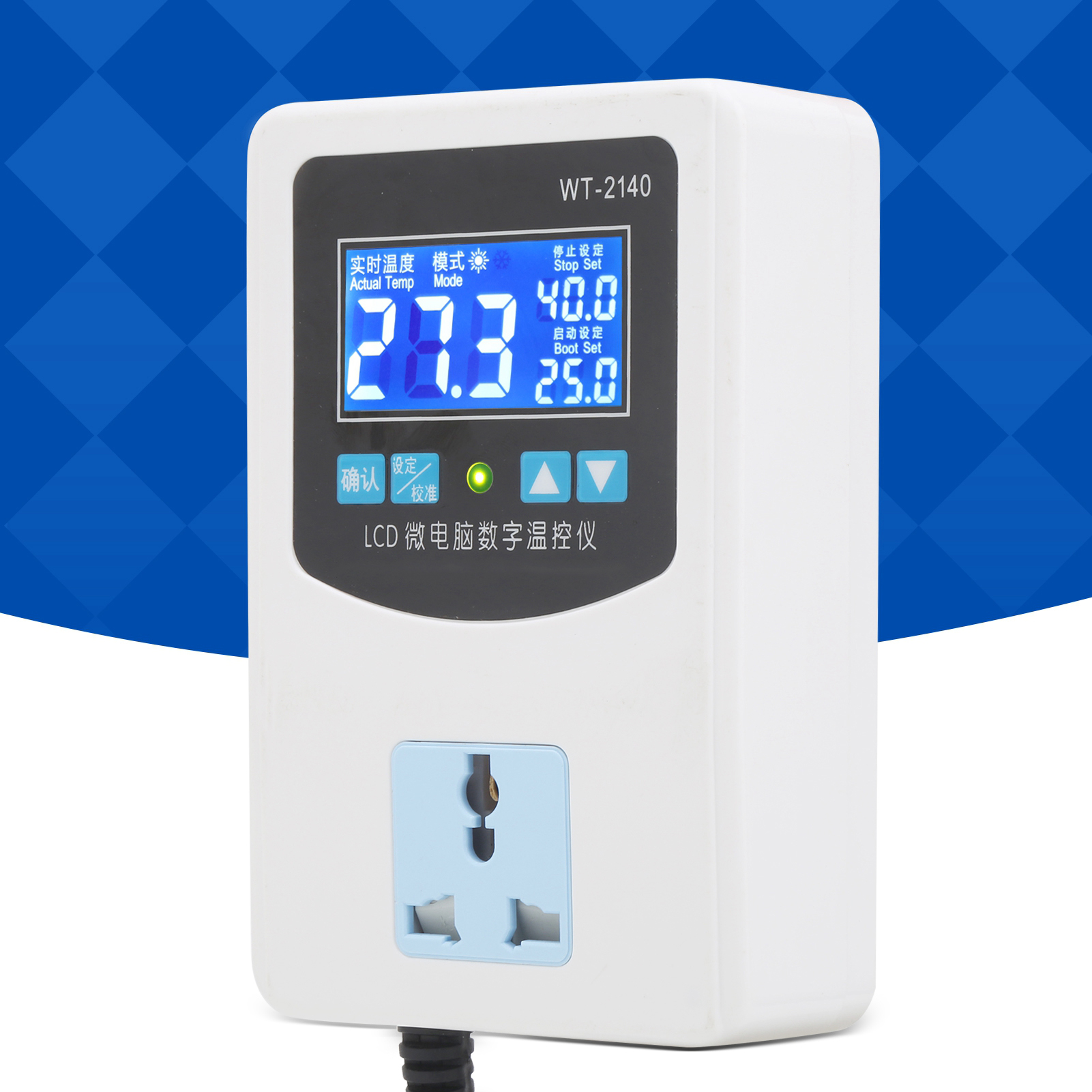 Wt-2140 Intelligenter Mikroprozessor-temperaturregler Mit Digitalanzeige, 1500 W, Europäischer Standard 220 V