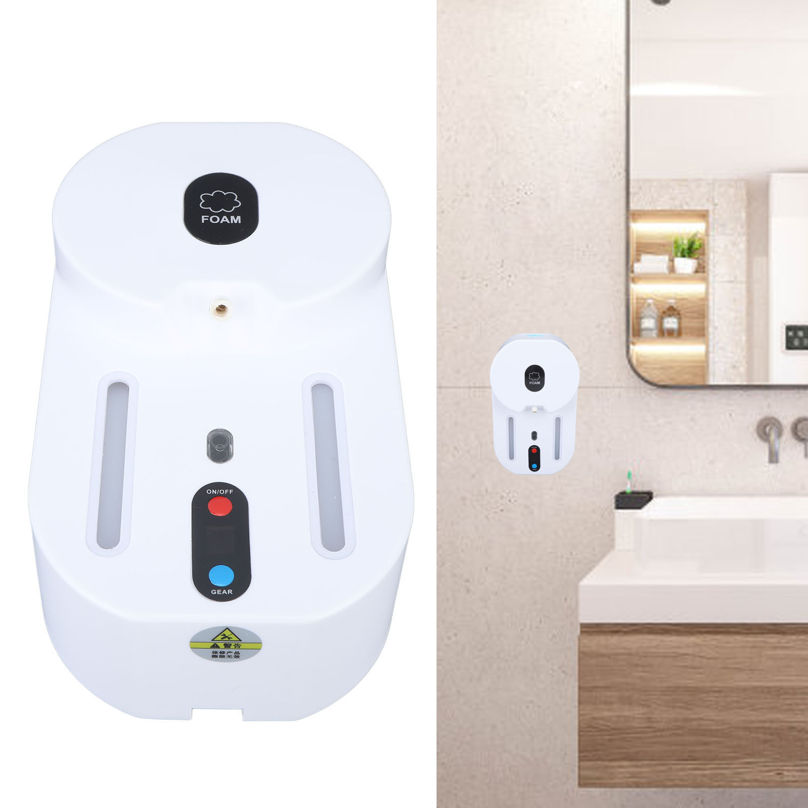 Automatischer Seifenspender Mit Sensor, Schaum-händedesinfektionsmittelspender, Infrarotsensor, Elektrischer Wandspender Für Händedesinfektionsmittel Im Innenbereich (schaummodell)
