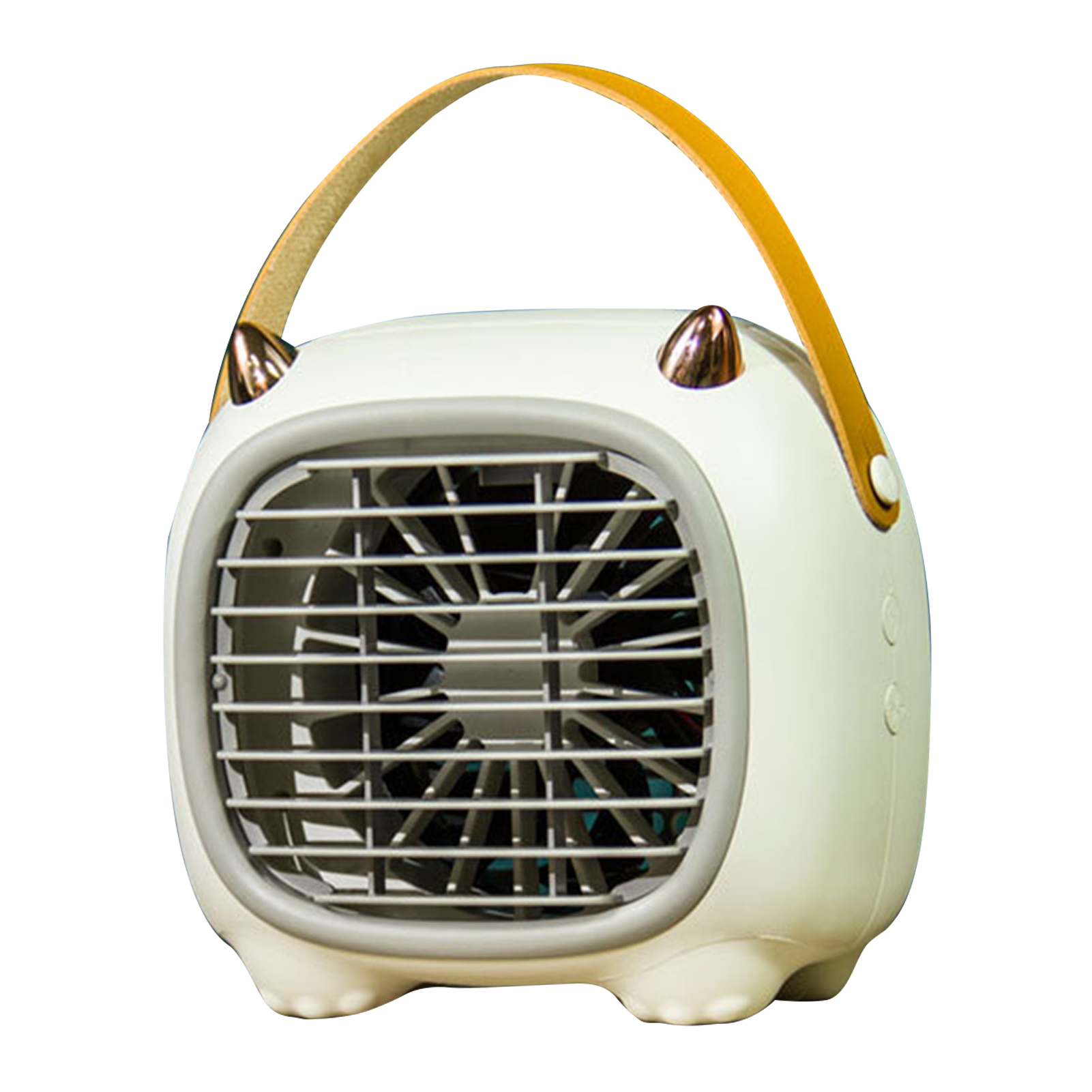 Tragbarer Tischventilator Für Studentenwohnheime, Wiederaufladbarer Usb-ventilator Für Studenten, Mini-ventilator, Weiß.
