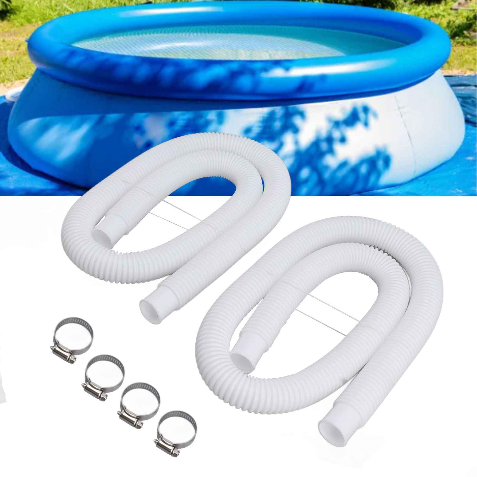 Intex Ersatzschlauch Für Aufblasbare Thermalbecken, Kompatibel Mit 300/330/530/1000-gallonen-poolpumpen.
