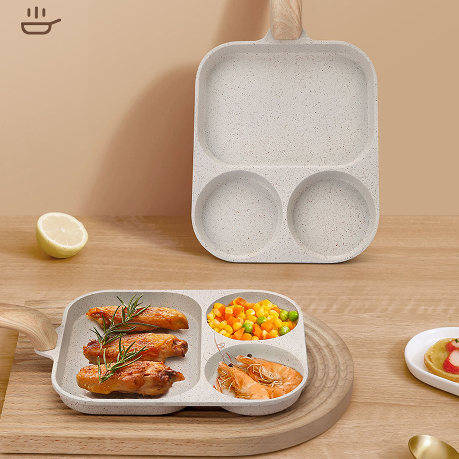 Extra Große 40 X 19 Cm Antihaft-bratpfanne Für Eier Und Hamburger, Flacher Boden, Geeignet Für Induktionskochfelder