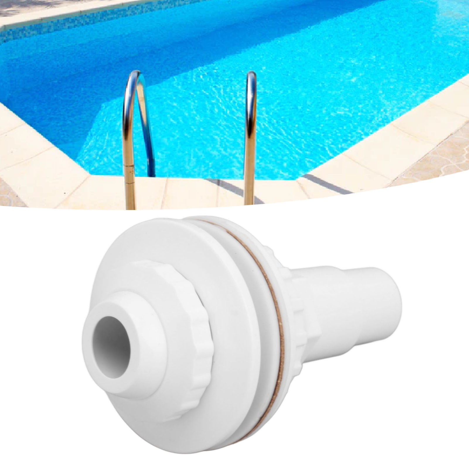 Geeignet Für Das Rückschlagsicherungssystem Zur Befestigung Am Boden Und An Der Wand Von Fibropool-schwimmbecken, Mit Klemmen Und Gewindeklebeband.