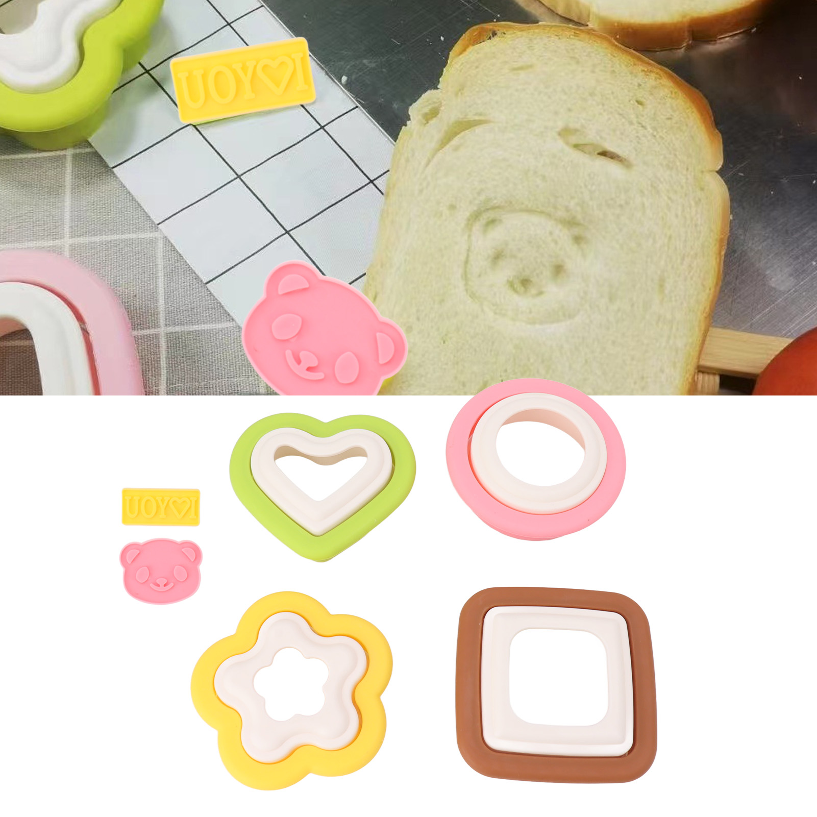 Selbstgemachte Sandwichform, Blumenförmiger Toaster, Herzförmiges Bento-werkzeug Für Kinder