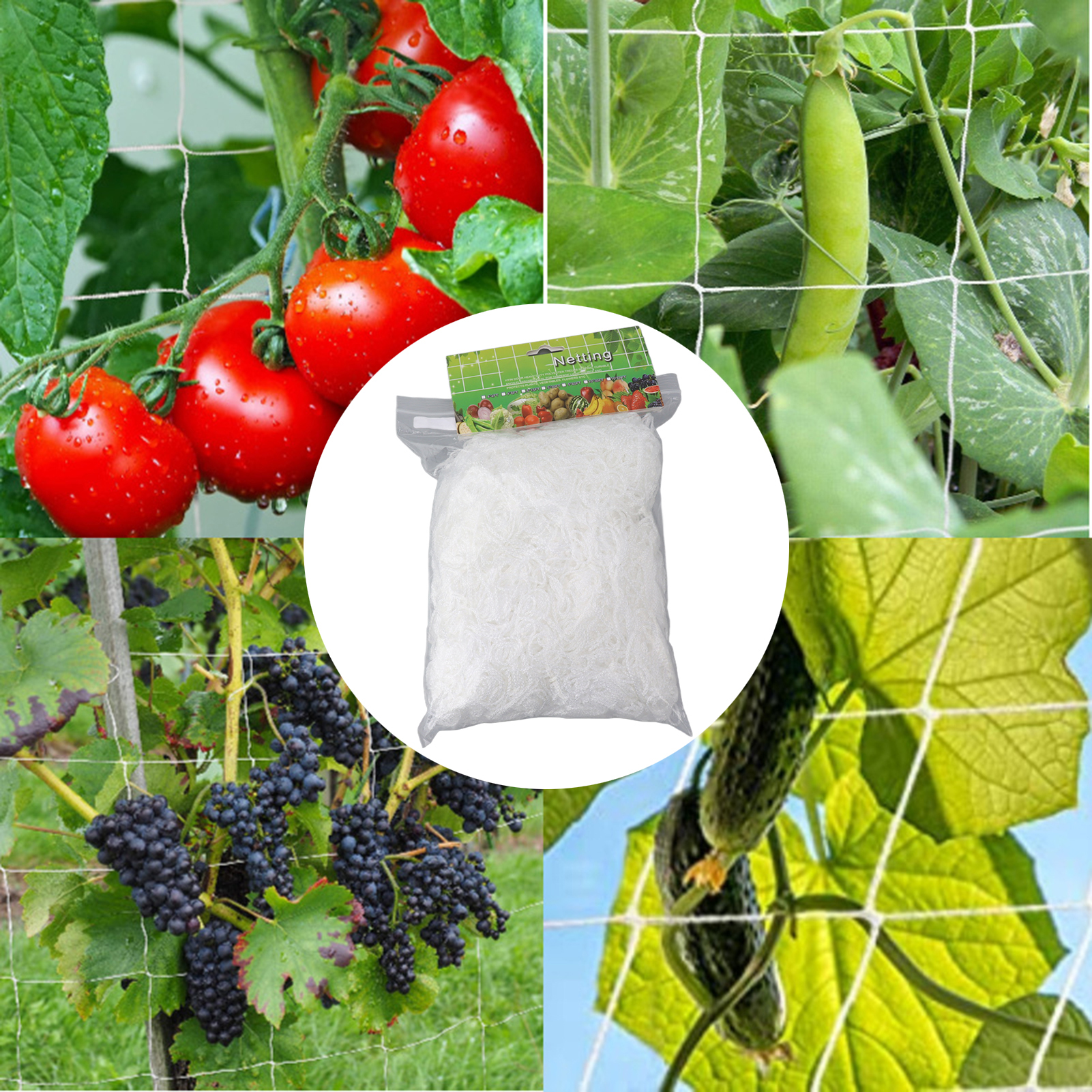 560ft Ranknetz, Weißes Polyester-quadratmaschengewebe, Gartennetz, Ranknetz Für Kletterpflanzen.