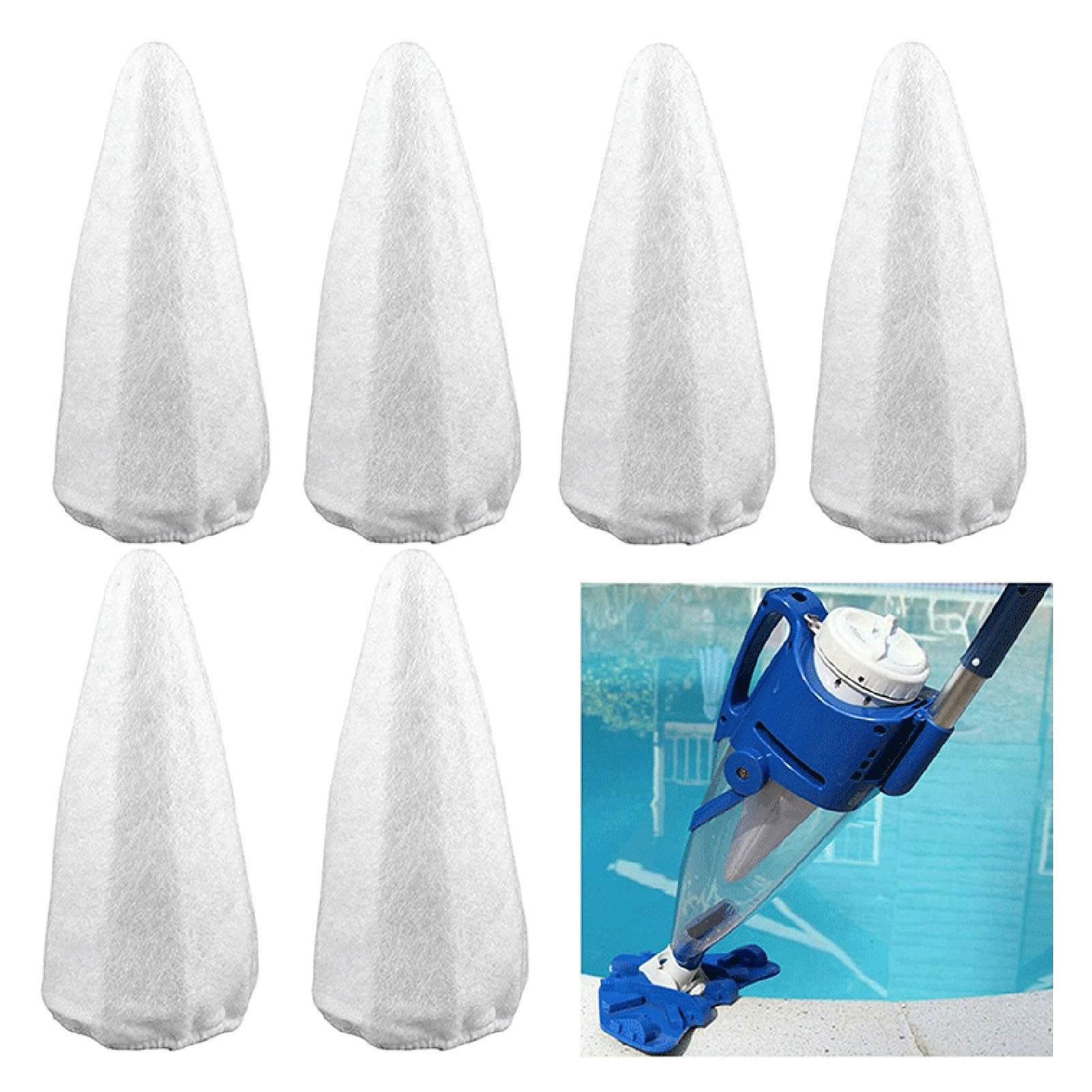 Rtpower Ersatzfilterbeutel Für Staubsauger, Kompatibel Mit Shockwave-filtern Und Netzfilterbeuteln Für Schwimmbäder.