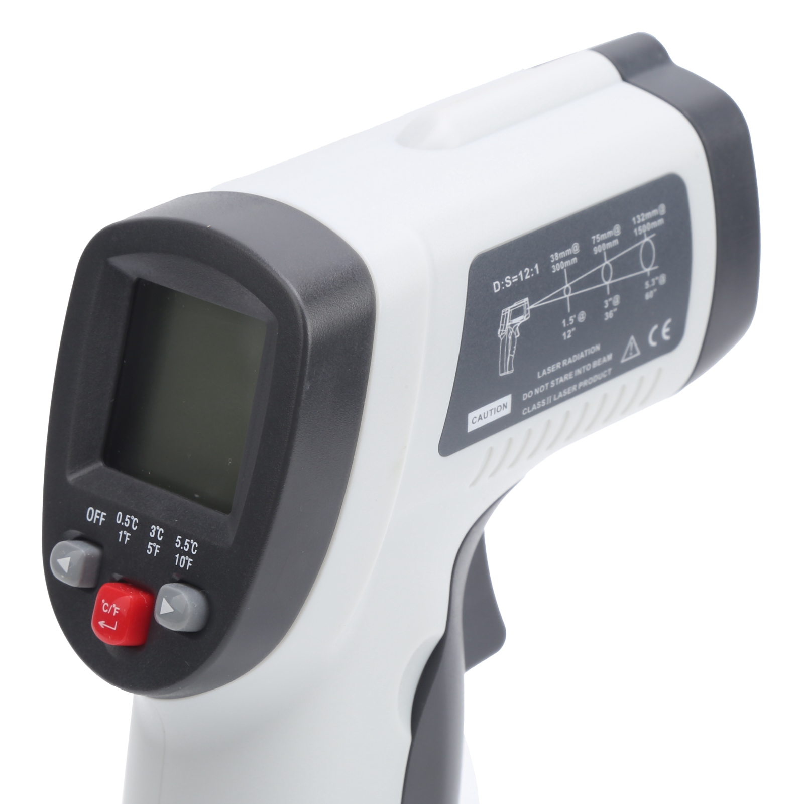 Gm550f Berührungsloses Industriethermometer -50℃-500℃ Mit Gelbem Lcd-bildschirm.