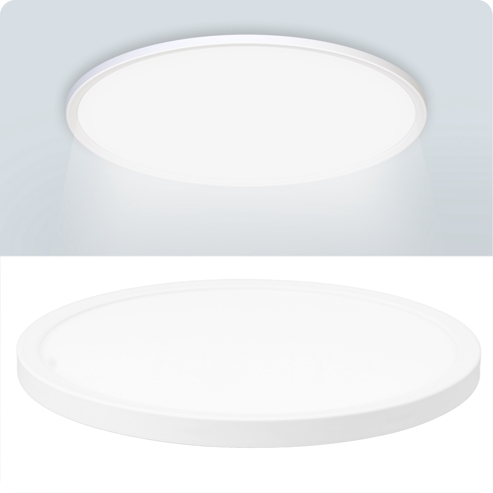 25-w-smart-home-led-deckenleuchte Mit Wlan-funktion, Graffiti-effekt, Einstellbarer Farbe, Dimmfunktion, Musikrhythmus, Warmem Und Kaltem Licht, Rgb-beleuchtung, Ultradünn, Weiß, Ac 90–250 V