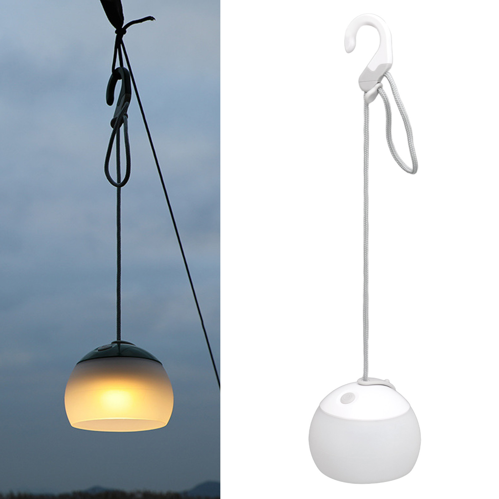 Led-campinglampe, Wiederaufladbare Lampe Aus Weichem Silikon, Zeltlampe, Ambientebeleuchtung Für Camping.