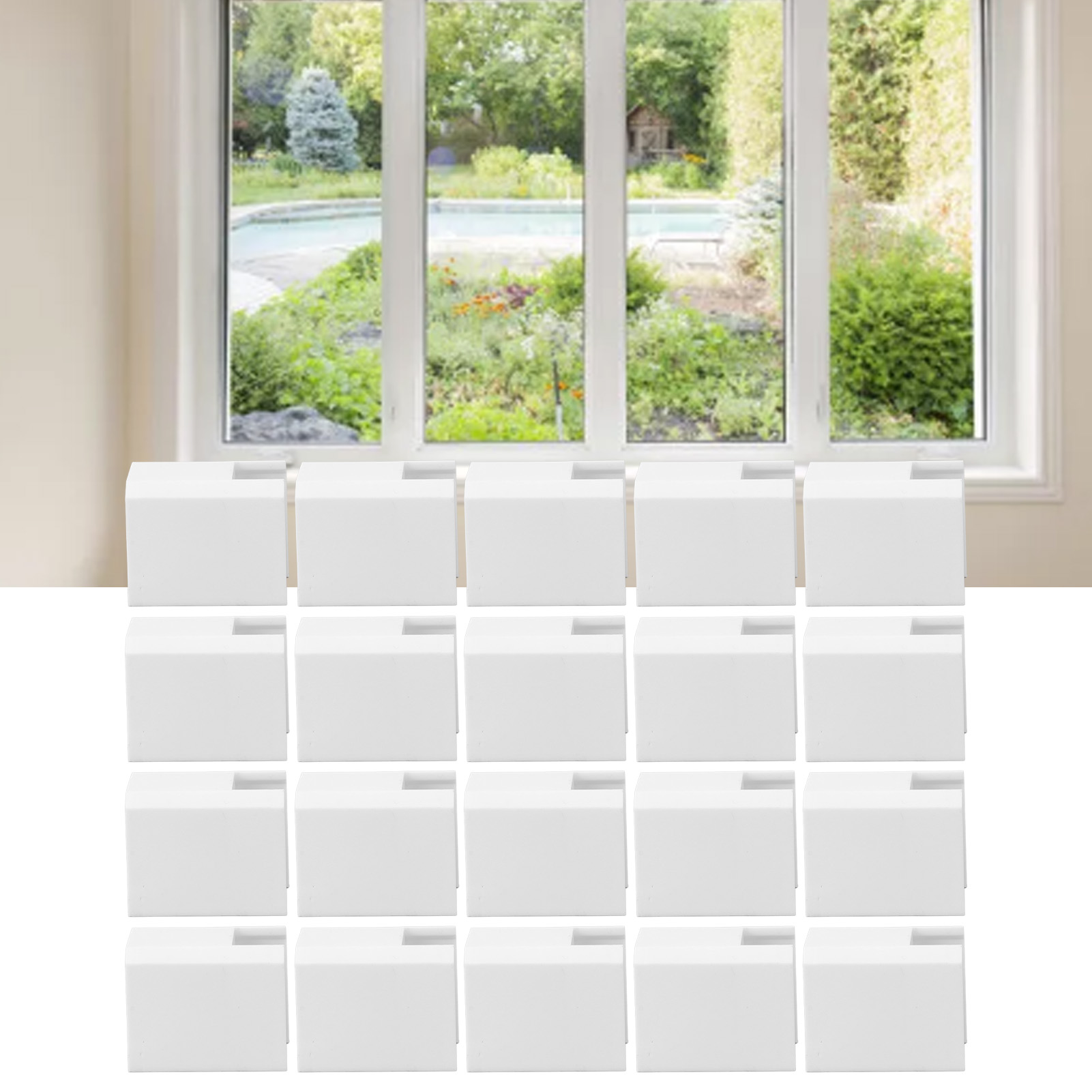Antikollisionsblock Für Türen Und Fenster Typ 88, Schiebefensterstopper Aus Kunststoff, Schiebetürstopper, Tür- Und Fensterzubehör (kurzversion)