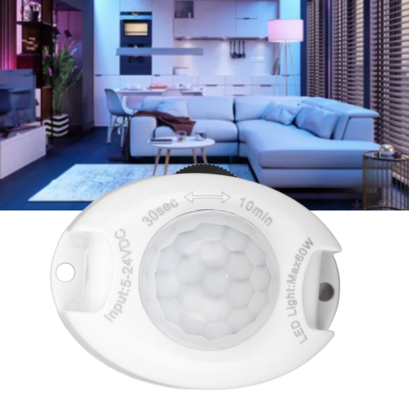 Intelligenter Und Einstellbarer Led-lichtstreifensensor, Infrarotinduktion, Breiter Spannungsbereich (5-24 V) Und Dc-lesekopf.