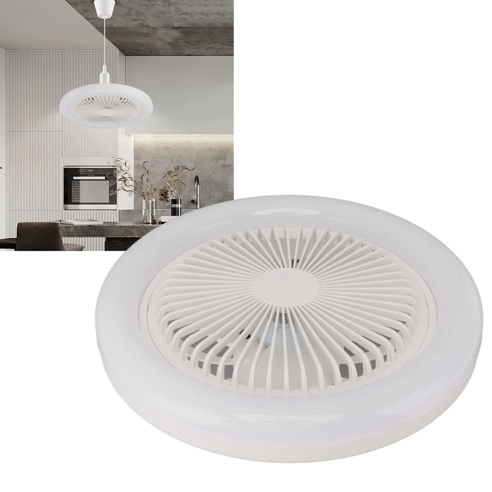 Deckenventilator Mit Verstellbarer Led-beleuchtung E27 30w, E27-fassung, Ideal Für Kinderzimmer Und Schlafzimmer.