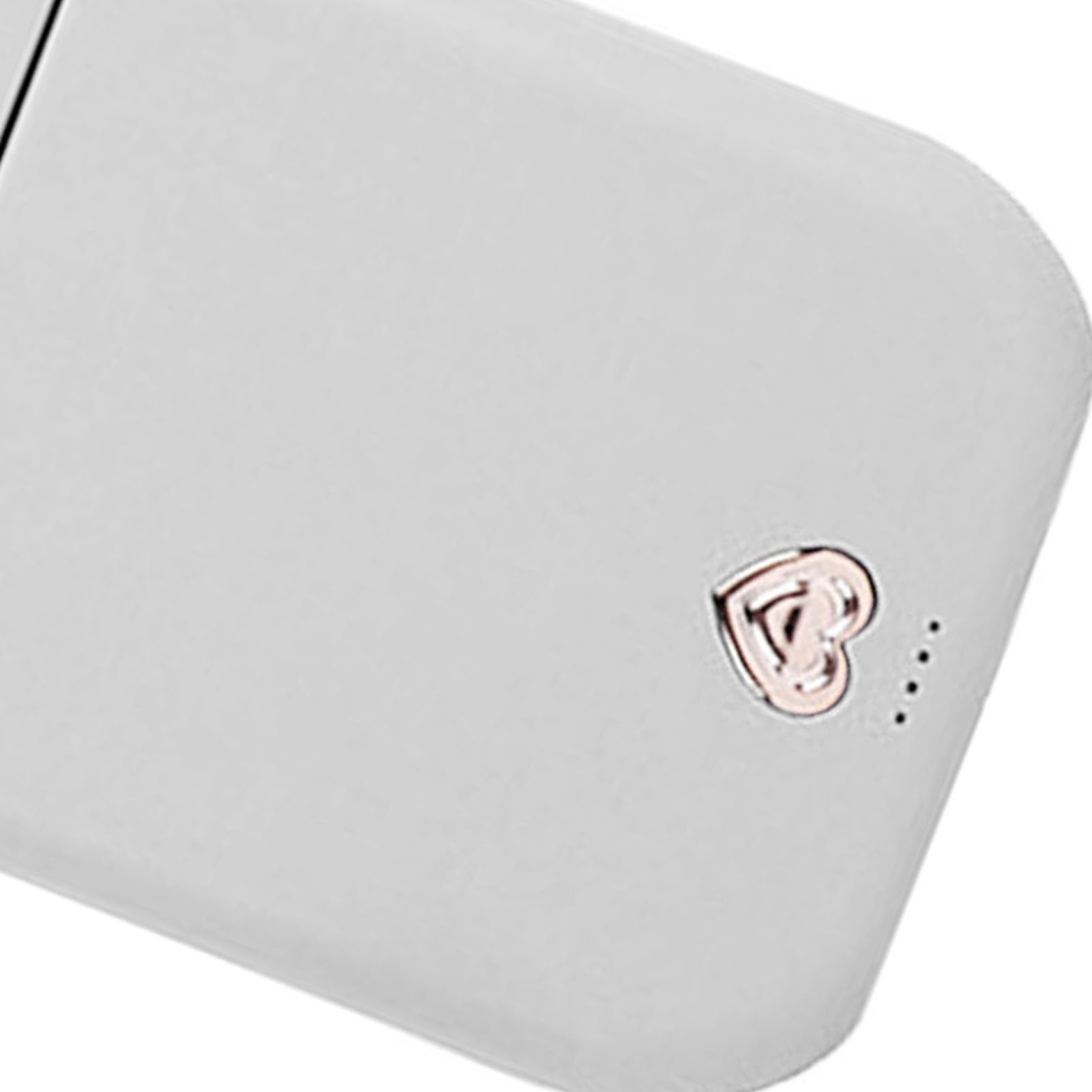 Kreativer Mini-faltventilator, Niedliche Usb-handyhalterung, Tragegurt, Tragbarer Tischventilator, Weiß