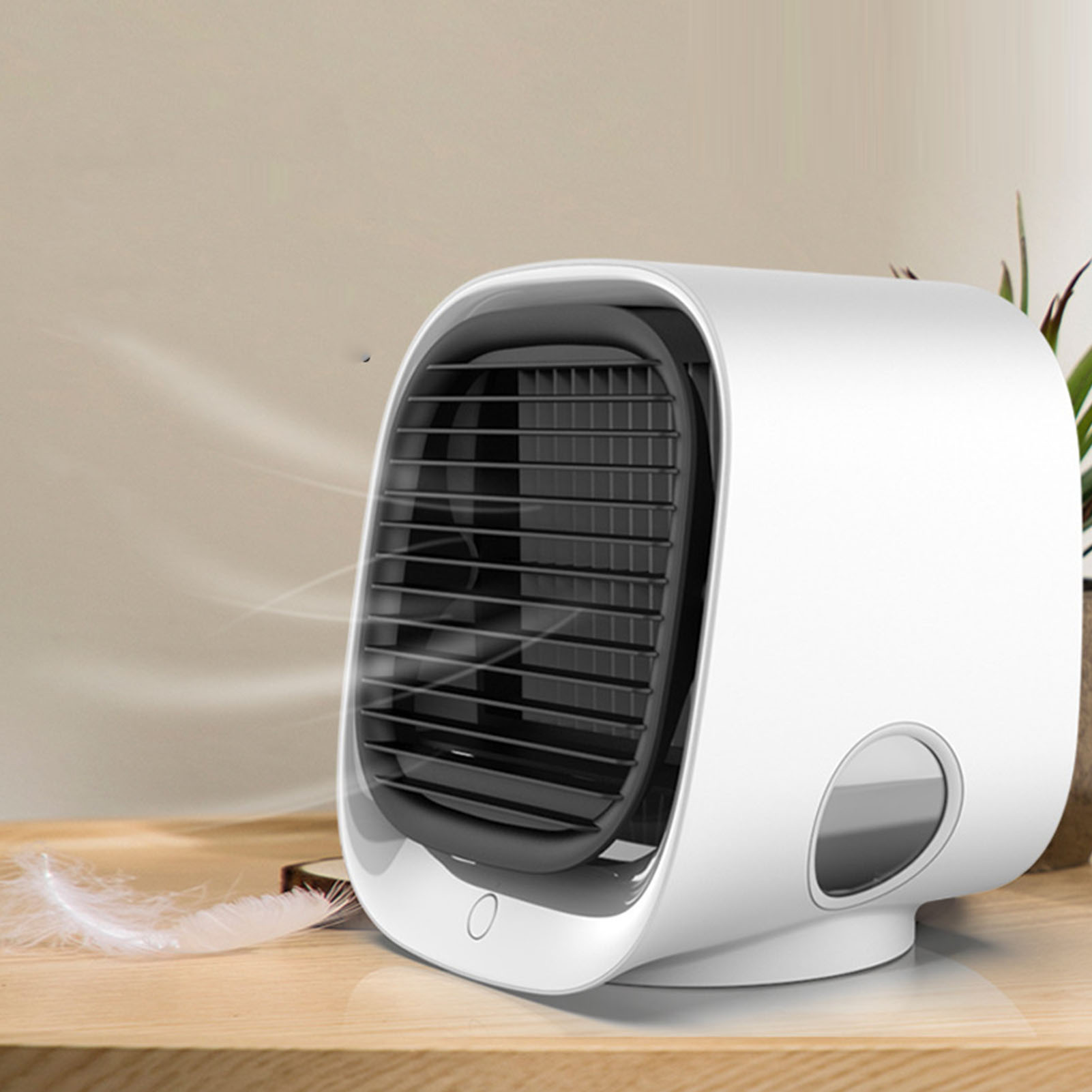 Mini-ventilator Mit Flüssigkeitskühlung Für Zuhause, Büro, Mobile Klimaanlage, Kleiner Usb-kühler, Weiß