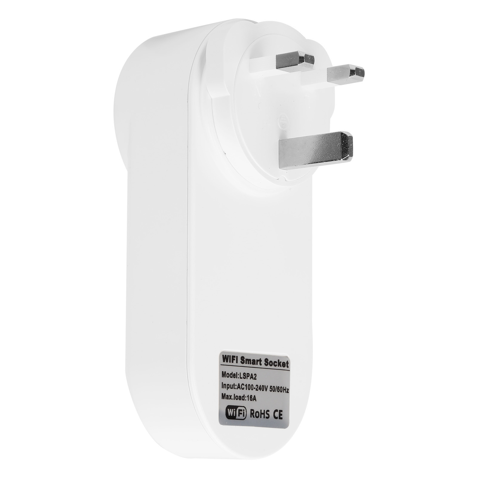 Intelligente Steckdose Lspa2, Wlan-fähig, Mit Usb-anschluss Und Fernbedienung. Britischer Standard. Stromversorgung: 100–240 V Wechselstrom.