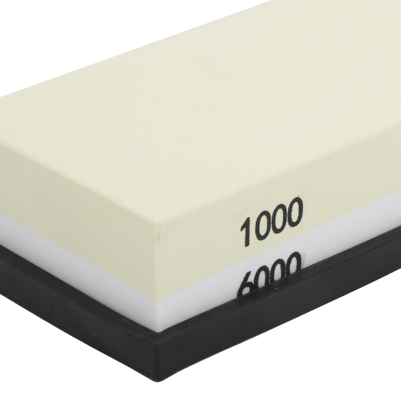 Weißer Korund-schärfstein Mit Sockel, Körnung 1000 + Körnung 6000, Doppelseitiger Schärfstein Für Küche/haushalt.