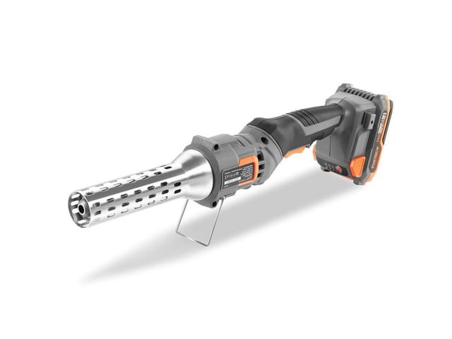 20V Akku Grillanzünder FX-E1CL20-SET – Temperatur bis 550°C – elektrischer Feueranzünder für Grill, Kamin, Smoker und Feuerstellen –