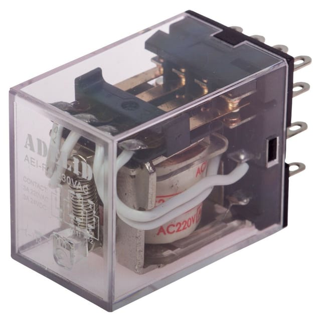 Adelid - Relais Miniatur-Relais Finder 230V ac 5A 4 Wechsler 14 Pins für DIN-Schienenmontage