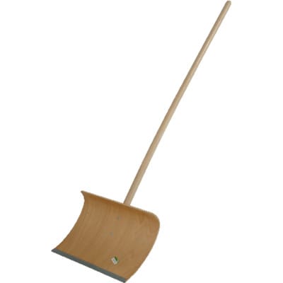 Ergoline - Sperrholz-Schneeschieber 55 cm mit Kante und Schraubstiel