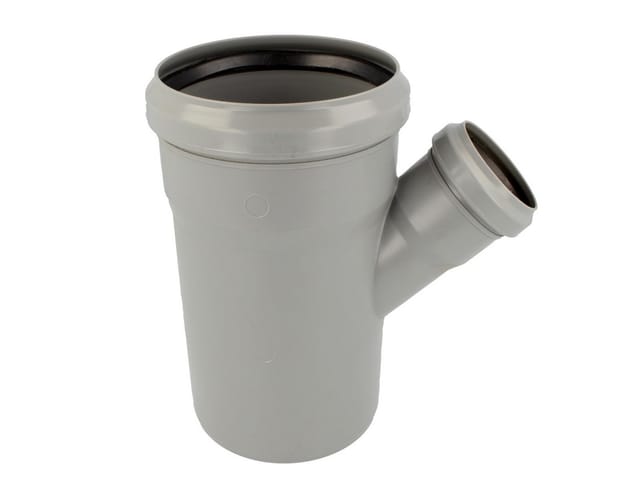 Ht Abzweig einfach ø 110/50 x 45°, mit 2 Steckmuffen