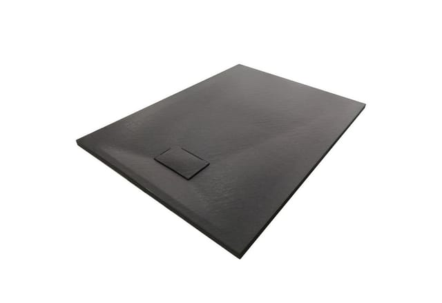 Duschtasse Bernstein GT-Serie smc Schwarz 90x90cm mit Ablauf Typ b